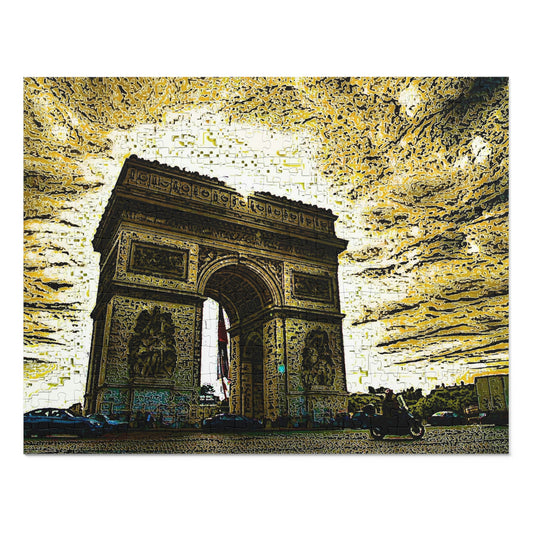 Jigsaw Puzzle (30, 110, 252, 500,1000-Piece) ...  L'Arc de Triomphe ... 'Barbara Joan Bonnell-Holt Photo' ... Circa 1972 ... Oringinal Works ...