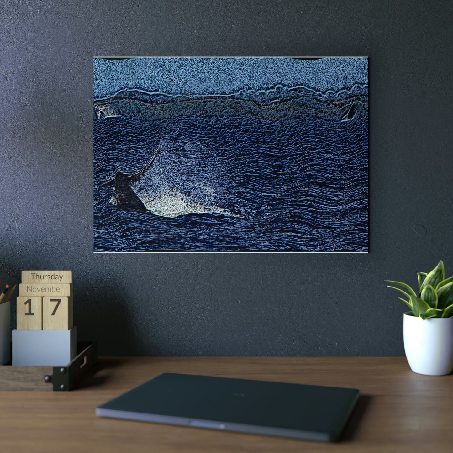Aluminum Composite Panels ... "The Humpbacks Of Maui_3" ... 'It Takes Three' ... April Fools Day 2023 ... Family Archives (KPH) ... Original Works