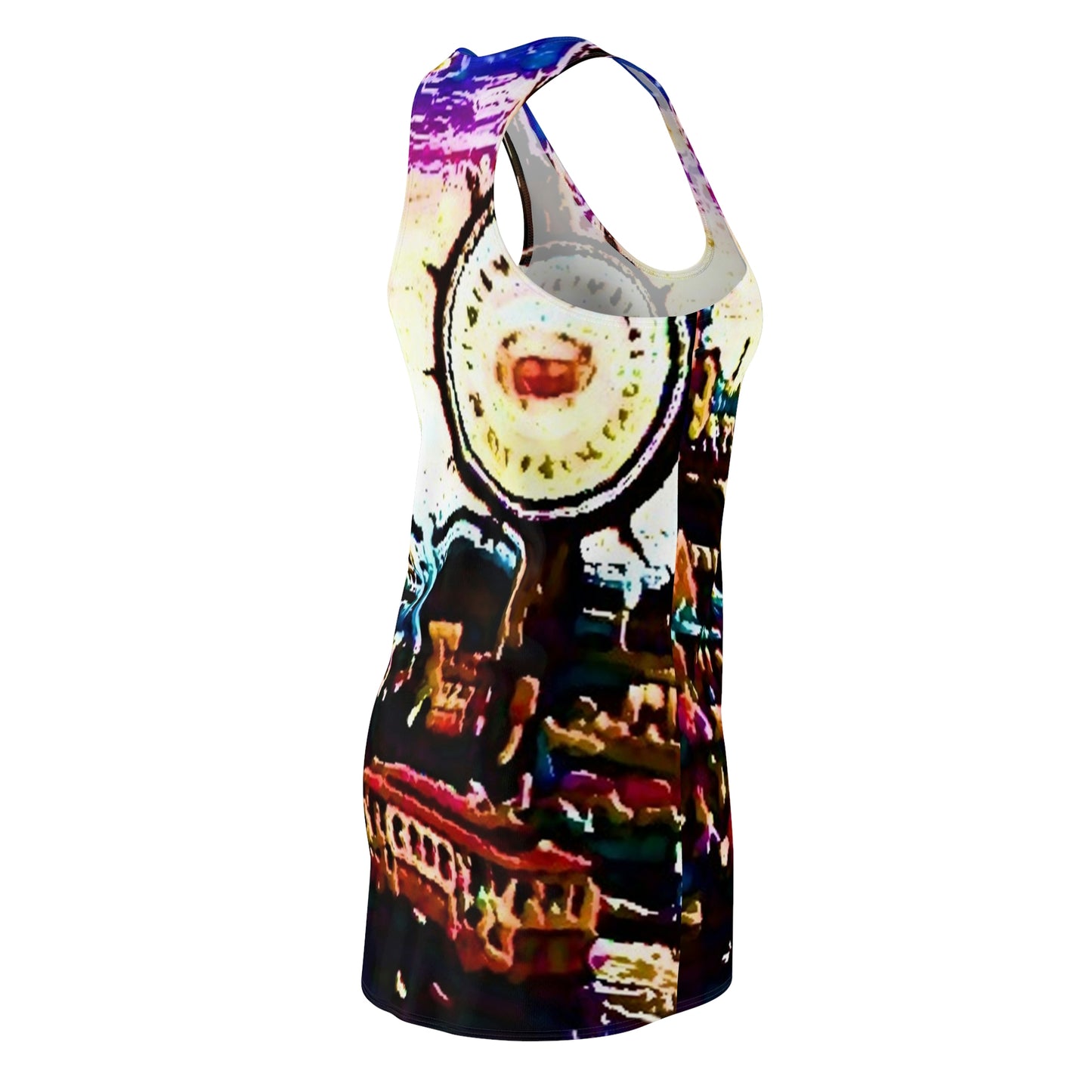 Women's Cut & Sew Racerback Dress ... "No.9 Fishermen's Grotto - Fishermen's Wharf, SF, California" ... Family Archives: 1970's ... Original Works ...