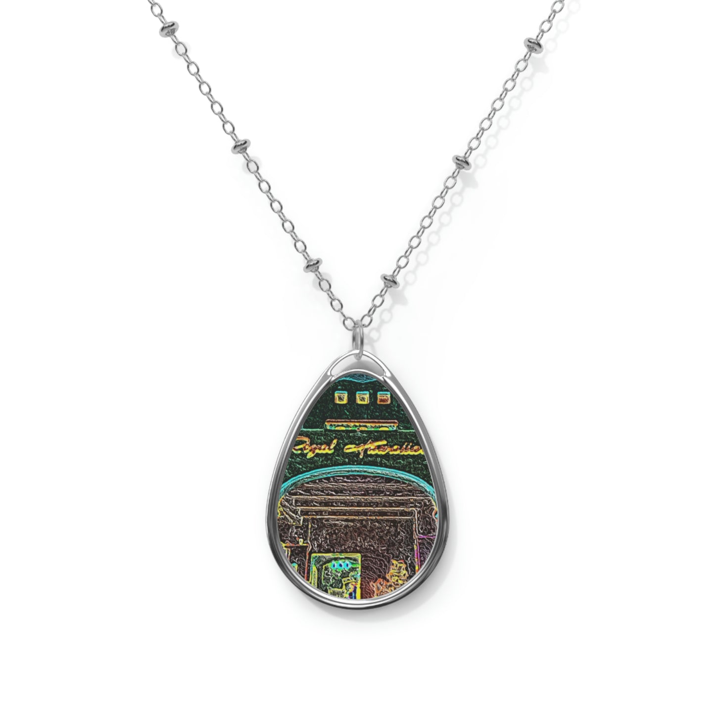 Oval Necklace ...  "La Grande Entree" At: 'The Pink Palace' ... The Royal Hawai'ian ... Honolulu, HI ... '27Oct2014' ... Original Works ...