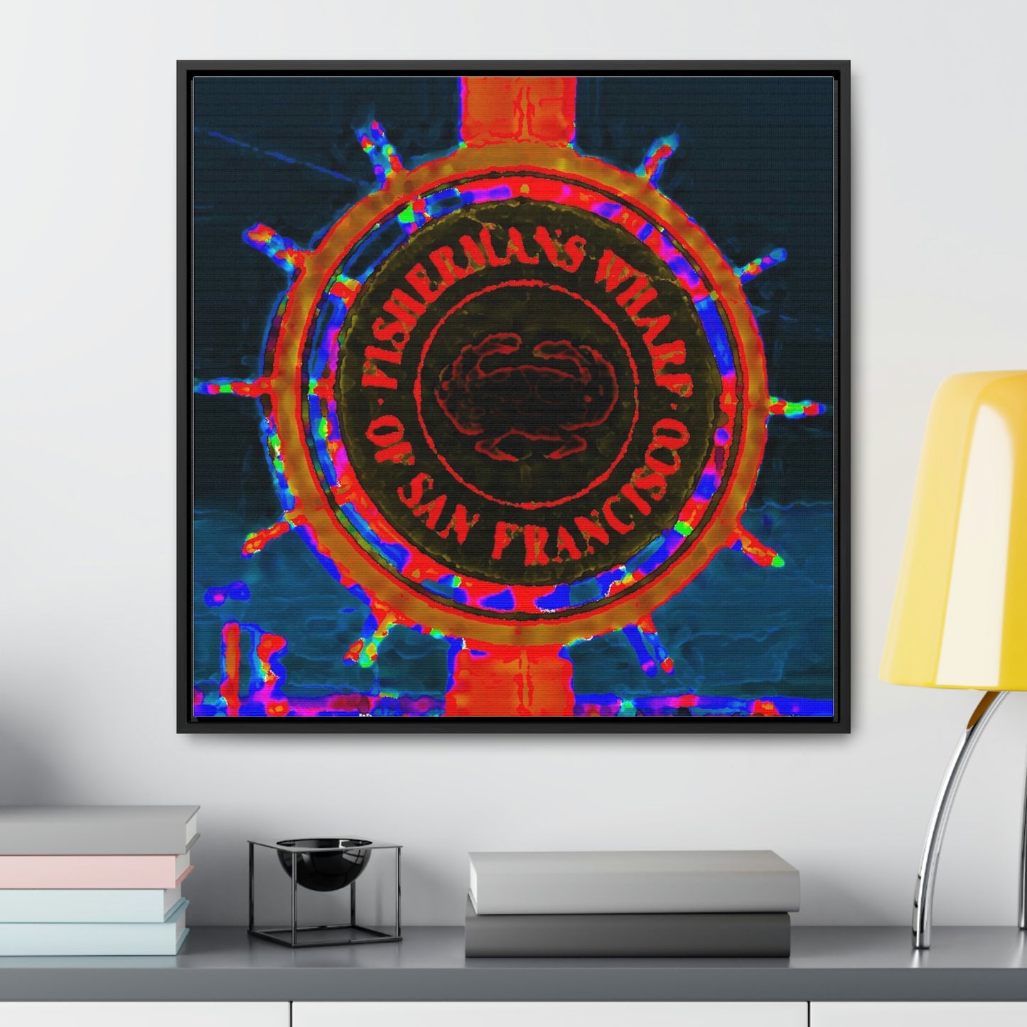 Gallery Canvas Wraps, Square Frame ... "No.9 Fishermen's Grotto - Fishermen's Wharf, SF, California" ... Family Archives: 1970's ... Original Works ...