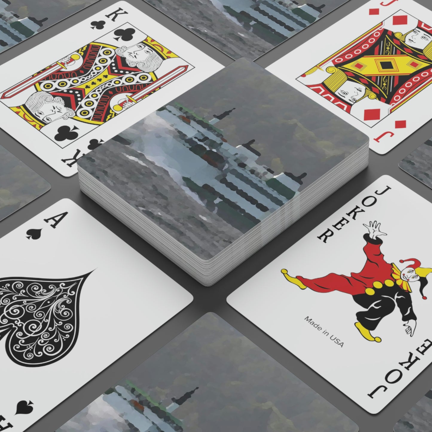 Custom Poker Cards ... WADOT Ferry Crossing ... "A Very Rough Day" ... Mulkiteo Route ... Family Archives ... Early 1990's' ... Original Works ...