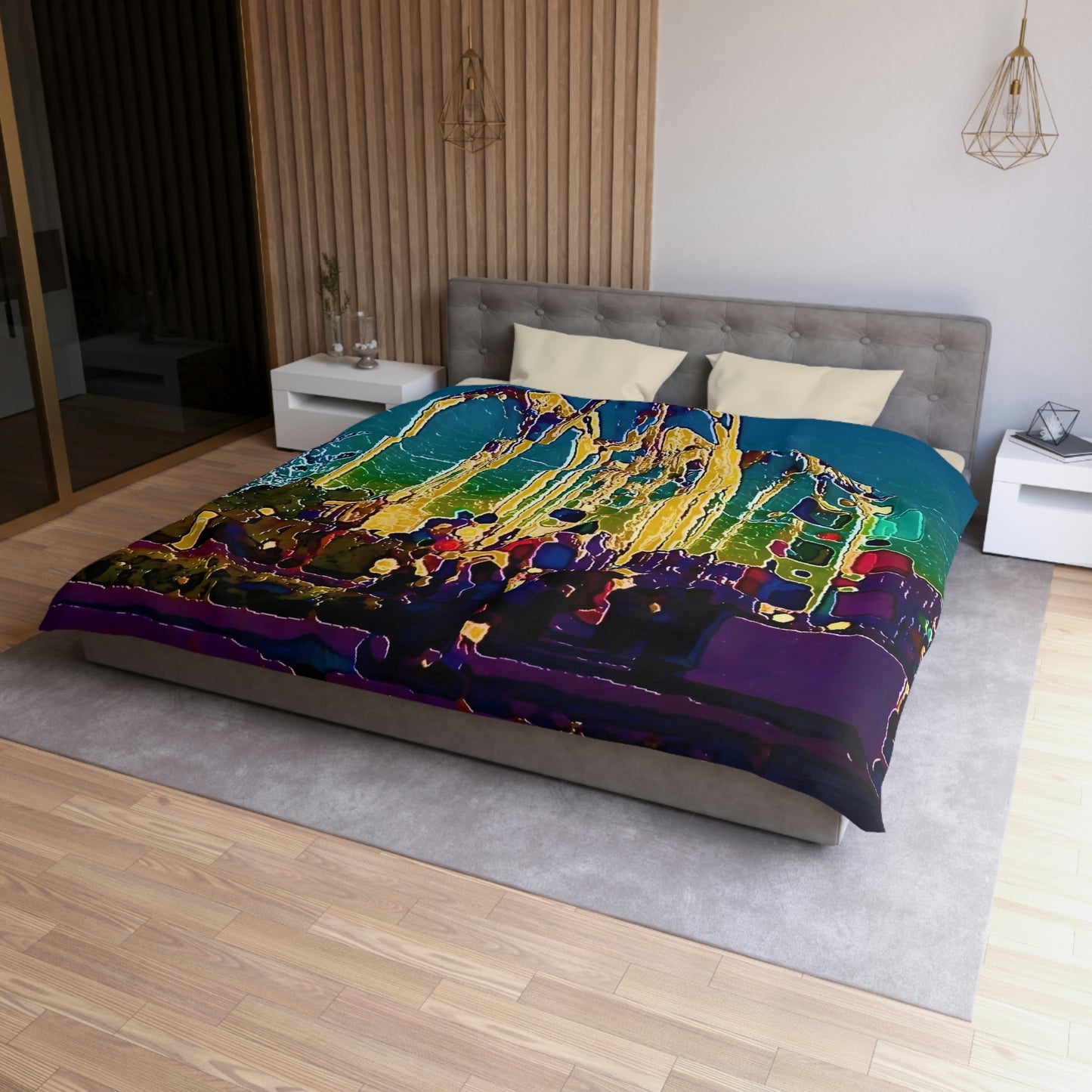 Microfiber Duvet Cover ... "Arches 'Like-No-Other' ... " Seattle World's Fair: 1962. A Family Original ...