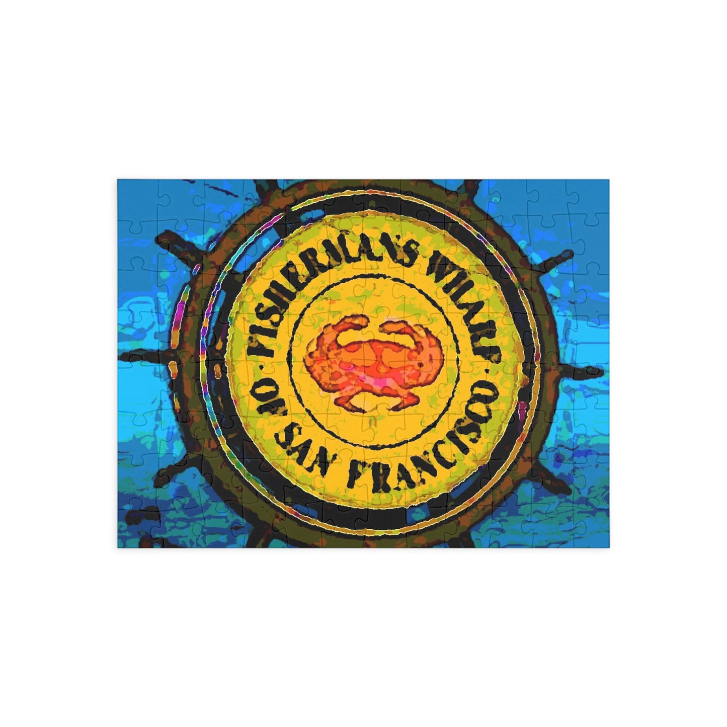 Puzzle (96, 252, 500, 1000-Piece) ... "No.9 Fishermen's Grotto - Fishermen's Wharf, SF, California" ... Family Archives: 1970's ... Original Works ...