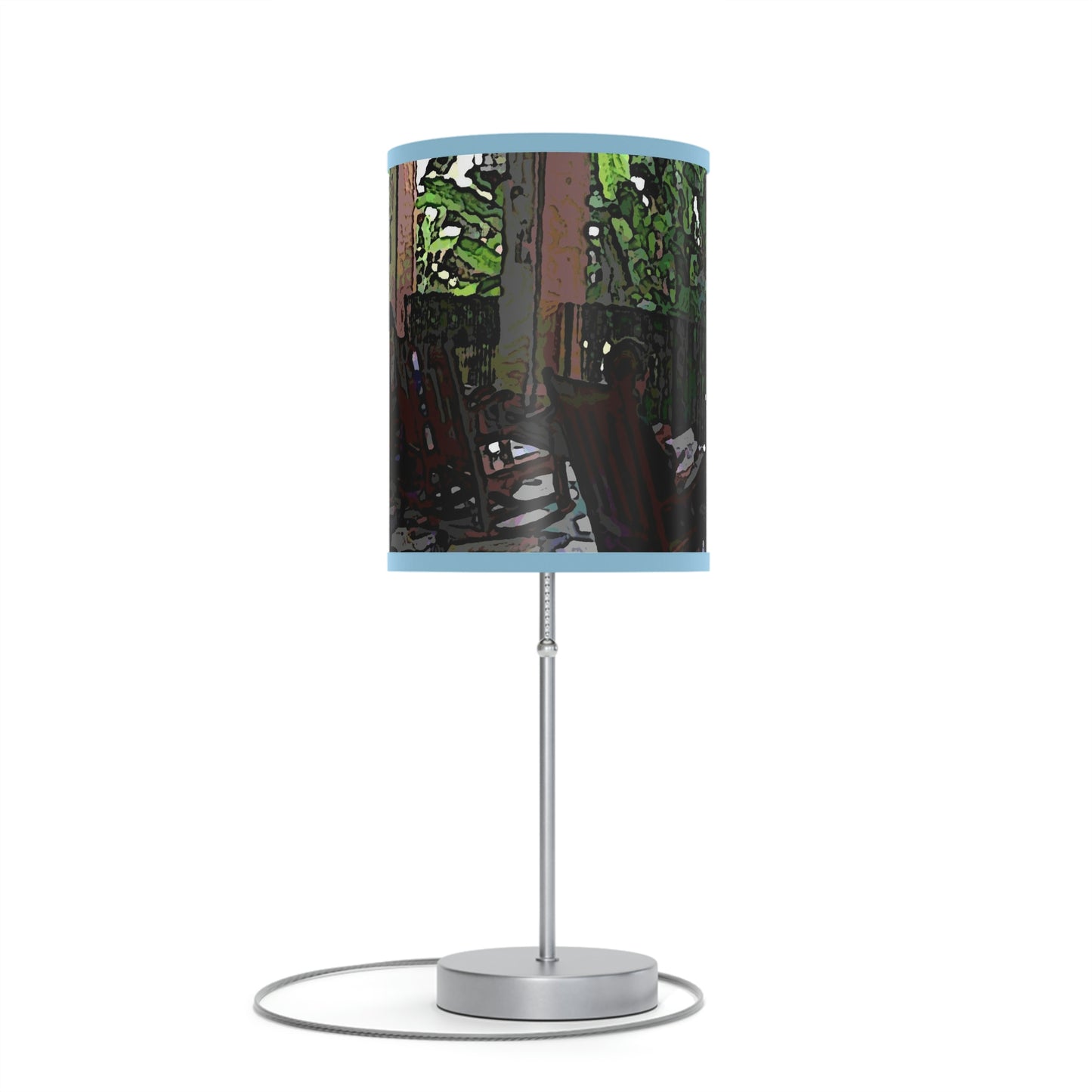 Lamp on a Stand, US|CA plug ...Lanai & Rocking Chairs At: 'The Pink Palace' ... The Royal Hawai'ian ... Honolulu, HI ... '27Oct2014' ... Original Works ...