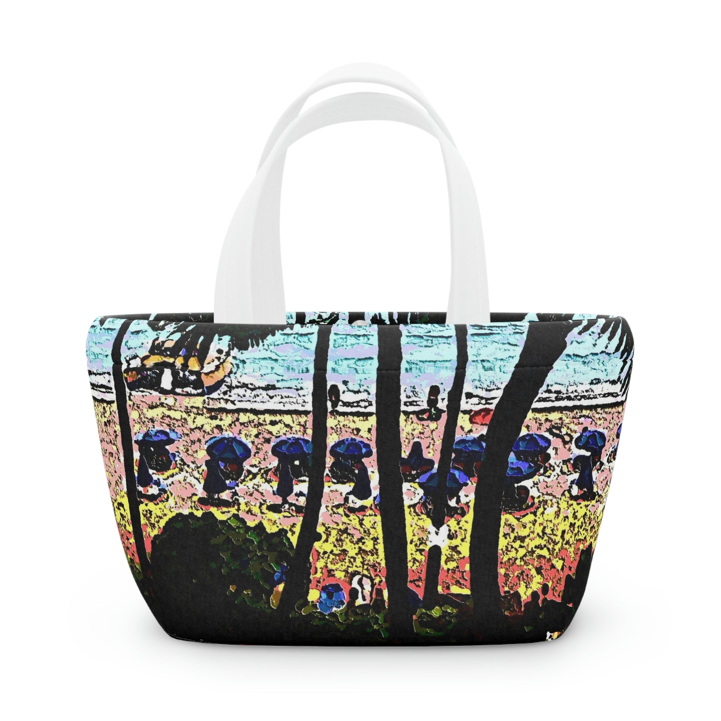 Lunch Bag ... "A Beautiful Beach Amongst The Palms" ... The Outrigger Waikiki, Honolulu, Oahu ... Original Works ...