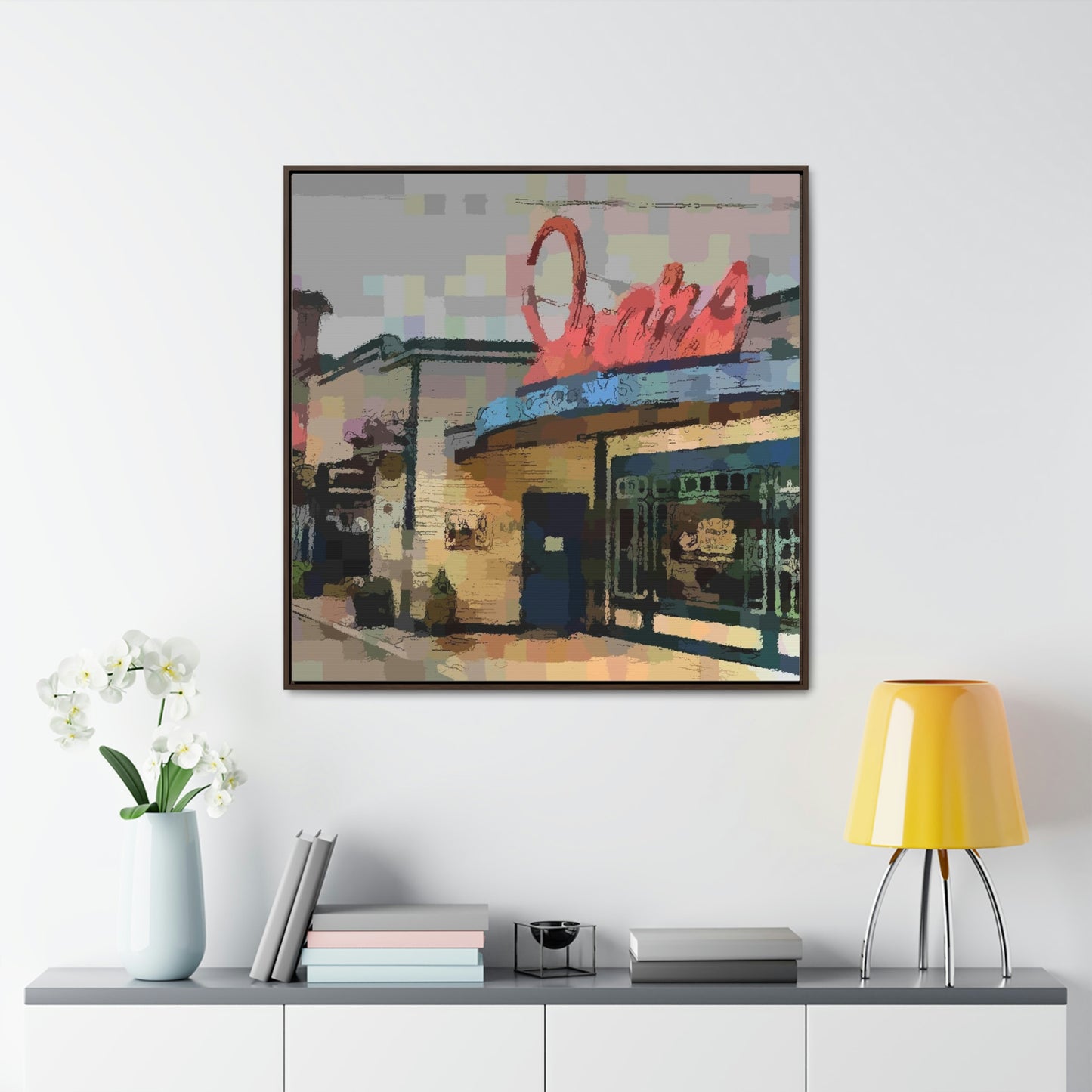 Gallery Canvas Wraps, Square Frame ...  In-A-Hurry & Stressed? ... Remember: Keep "Clam" ... Clam_Happy ...  'Ivars: Seattle Waterfront' ... Personal Archives ... Original Works ...