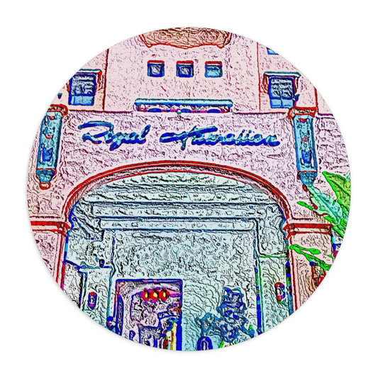 Mouse Pad ... "La Grande Entree" At: 'The Pink Palace' ... The Royal Hawai'ian ... Honolulu, HI ... '27Oct2014' ... Original Works ...
