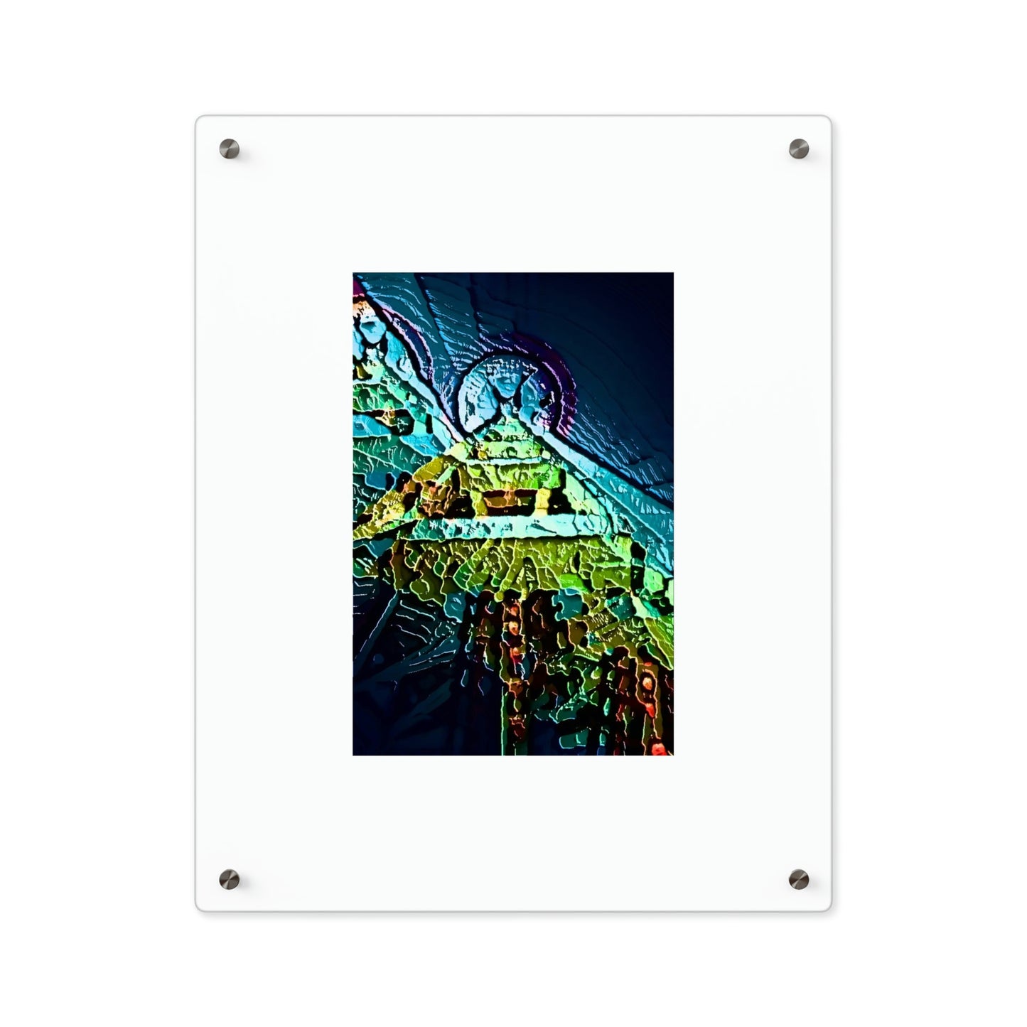 Acrylic Wall Art Panels ... "Seattle's World Fair" ... Below Space Needle 'Looking Up' ... On A Very Rainy Morning (Father's Family Photo). ... Original ...