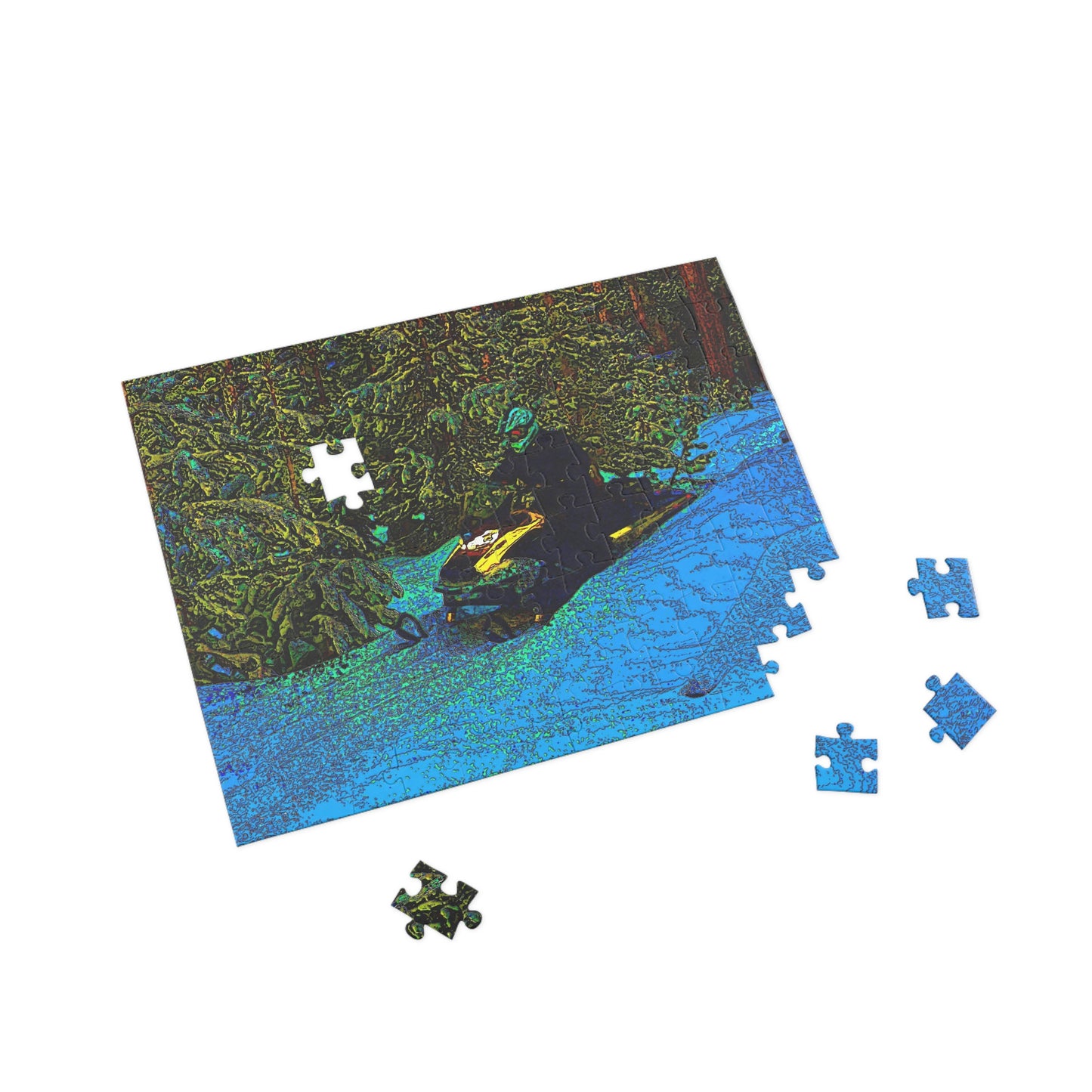 Puzzle (96, 252, 500, 1000-Piece) ... Yep ... "Another Day ... Riding Through The Wilderness ... " ... February 2023 ... Original Works ...