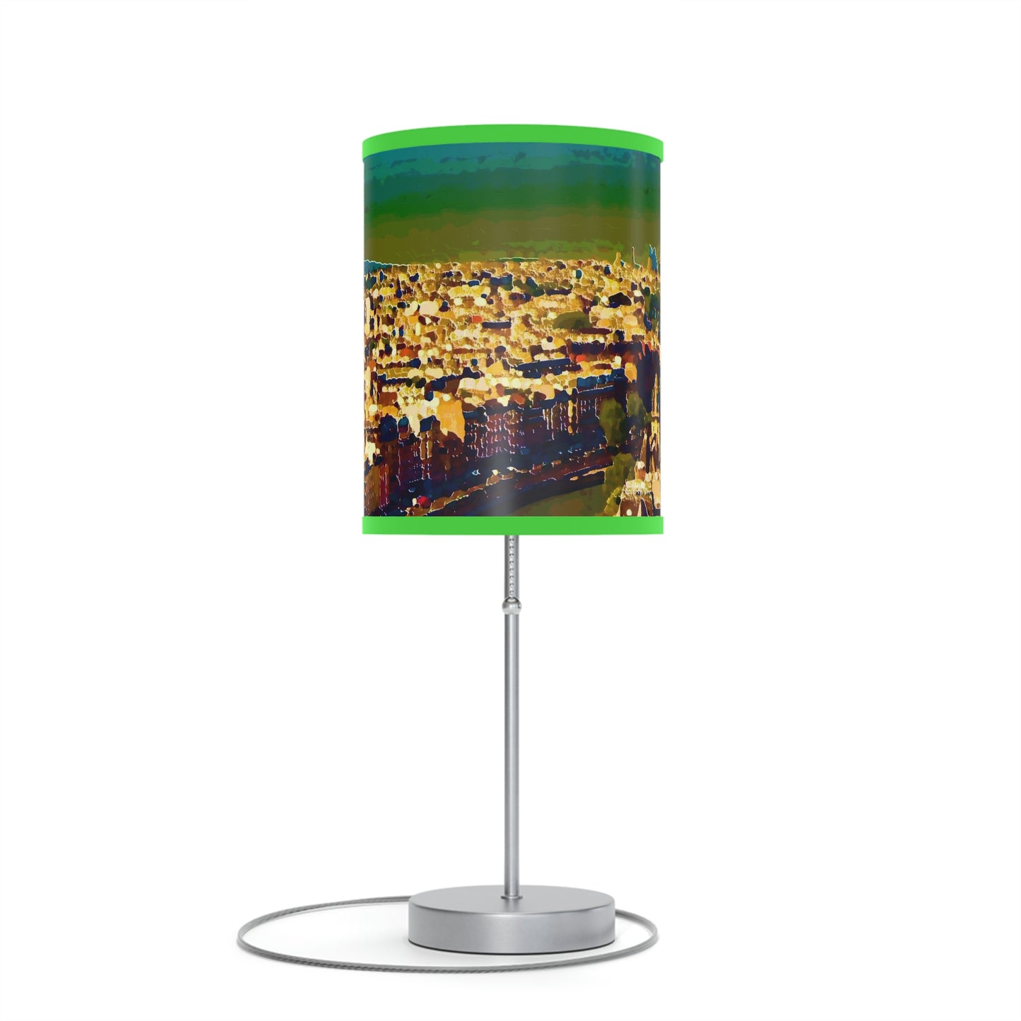 Lamp on a Stand, US|CA plug ... Au Paris ... "Along The River Seine" ... Barbara Joan Bonnel-Holt: 1972 ... Original Works ...