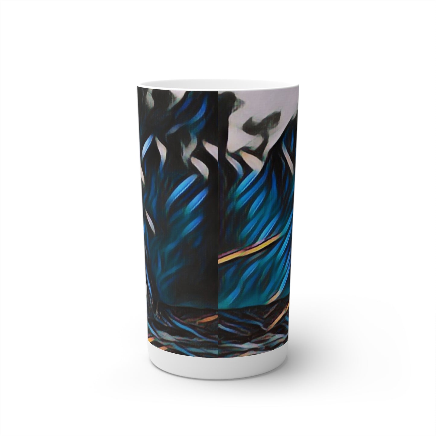 Conical Coffee Mugs (3oz, 8oz, 12oz) ... "Ken's Favourite Humpback Breach" ... Circa: 21st Century ... Maui, HI ... Original Works ...