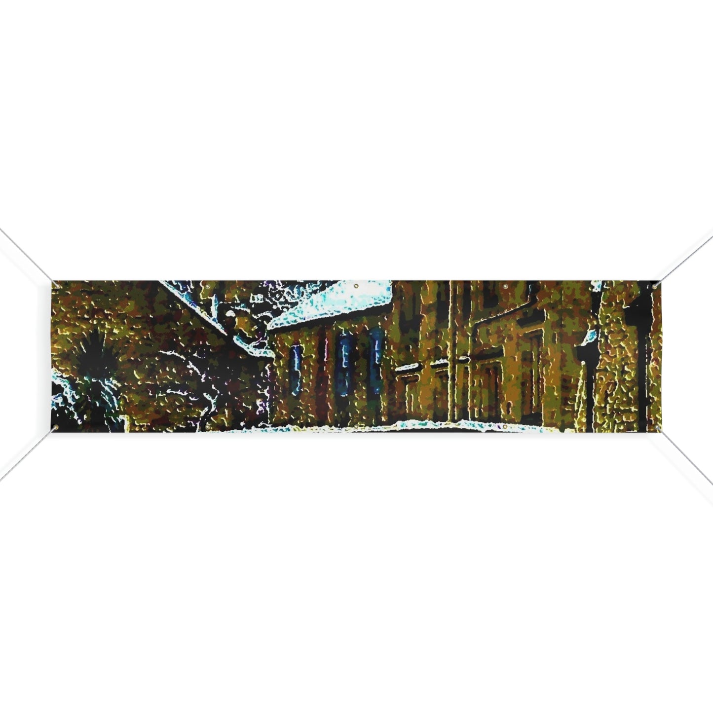 Matte Banner ... Walikng The Streets & Alleys ... 'Strolling The Canals ... '  ... Original Works  ...