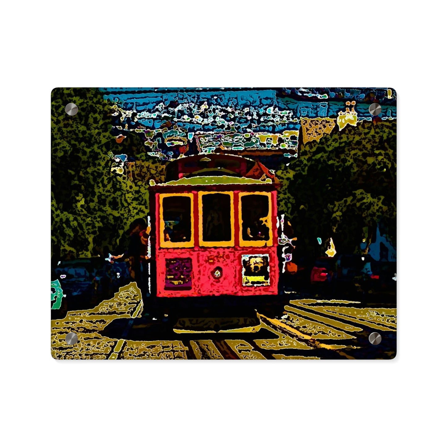Acrylic Wall Art Panels ... San Francisco ... 'A Rice-A-Roni-A-San Francisco Treat' ... "A Cable Car Classic" ... Family Archives: 1973 ... Original Works ...