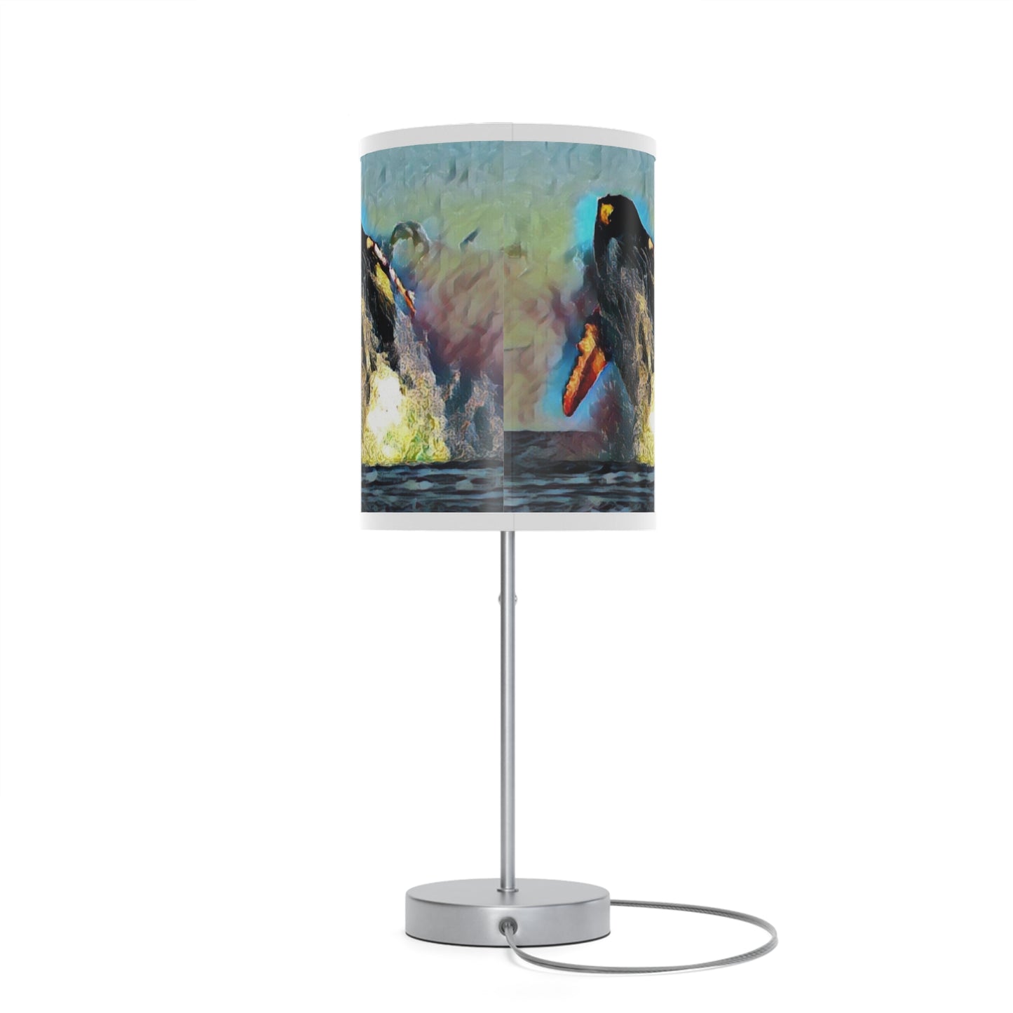 Lamp on a Stand, US|CA plug ... An Extraordinary Humpback Breach ... 'With Explosive Energy' ... Family Archives (KPH) ... Circa: 21st Century. Maui, HI ... Original Works ...