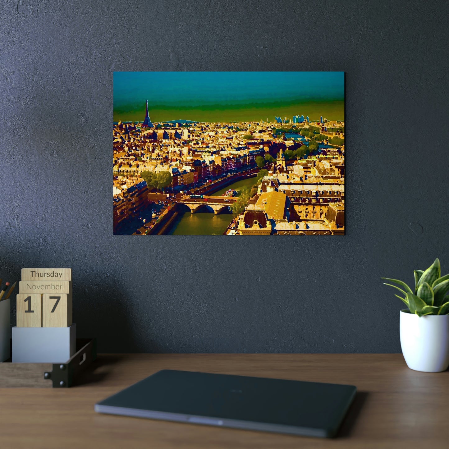 Aluminum Composite Panels ... "Allons Y A La Paris!"... A View Of 'The River Seine & Le Tour Eiffel_2' ... Family Archives ... Original Works ...