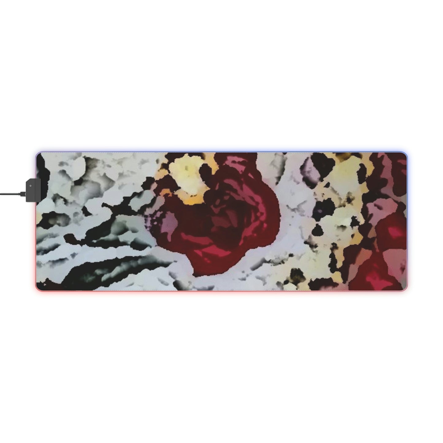 LED Gaming Mouse Pad ... "A Friendly Flower" ... Pointsettia 'Pointing' ... Original Works ... (Supplied Photograph) ...