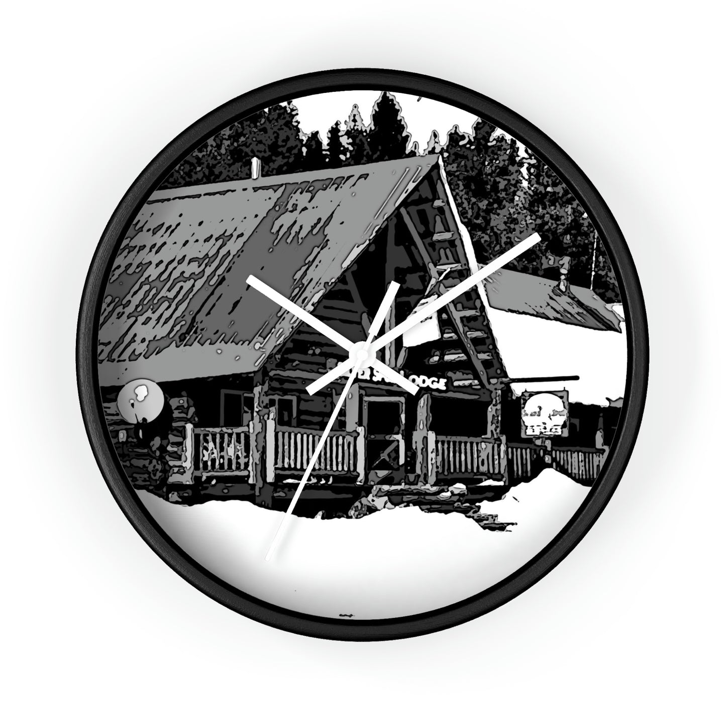 Wall clock ... A Beautiful Lodge & Back-Country Outfitter In A Mountain Town ... 'Dixie, Idaho, November 2022' ... Original Works ...