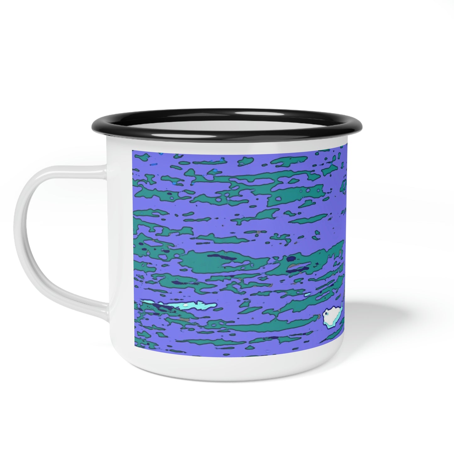 Enamel Camp Cup ... Baby Humpback Breaching ... Maui, HI: April 2022 ... "Family Archives: KPH" ... Original Works ...