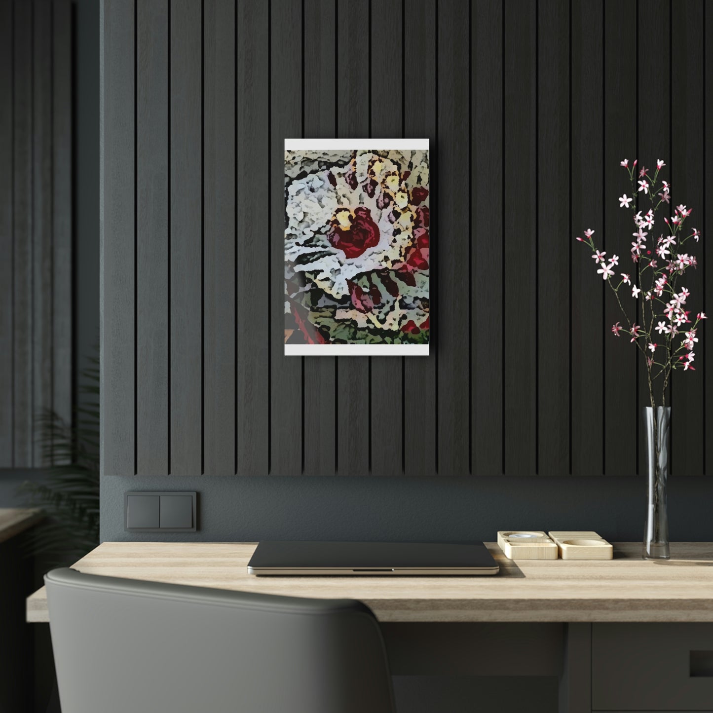 Acrylic Prints ... "A Friendly Flower" ... Pointsettia 'Pointing' ... Original Works ... (Supplied Photograph) ...