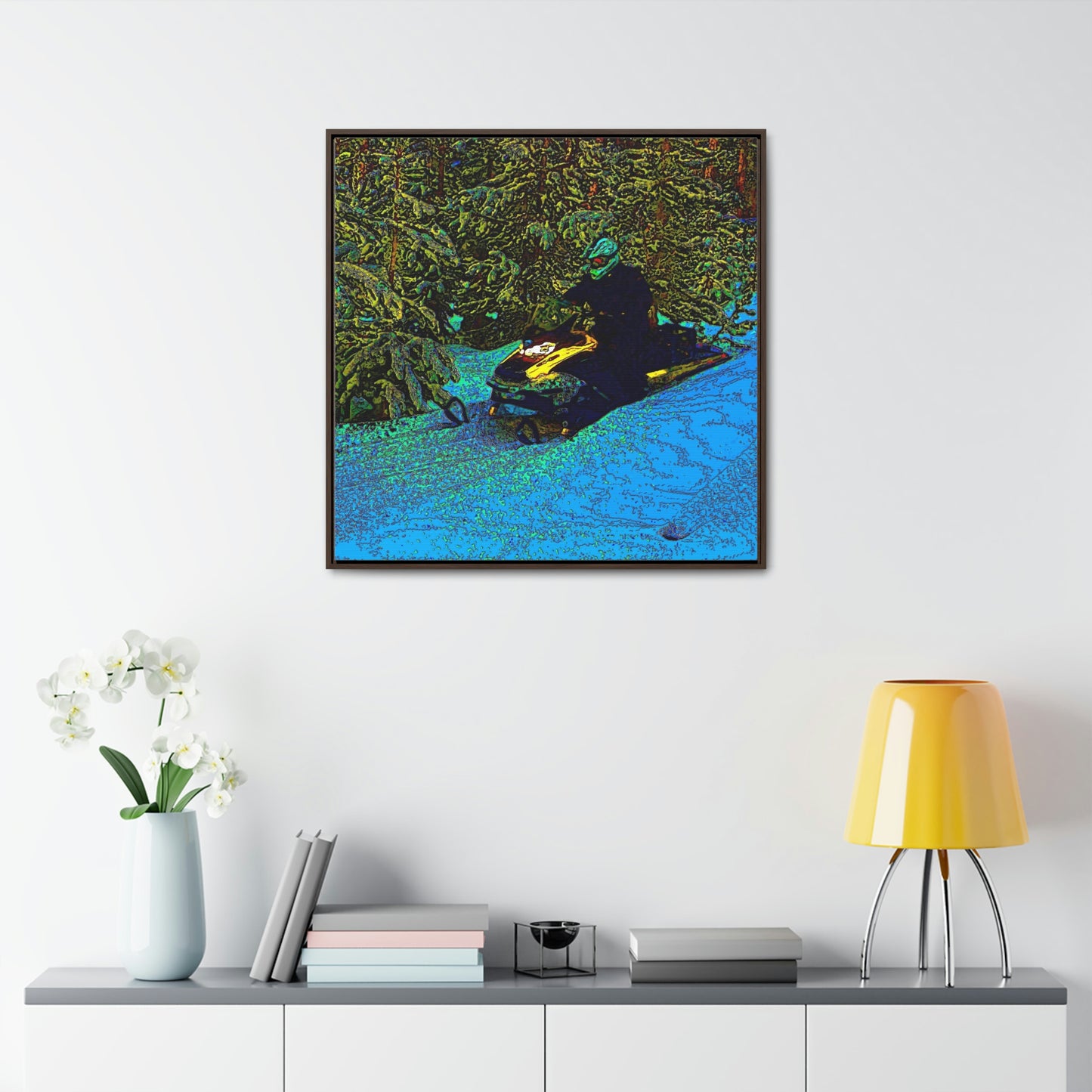 Gallery Canvas Wraps, Square Frame ... Yep ... "Another Day ... Riding Through The Wilderness ... " ... February 2023 ... Original Works ...