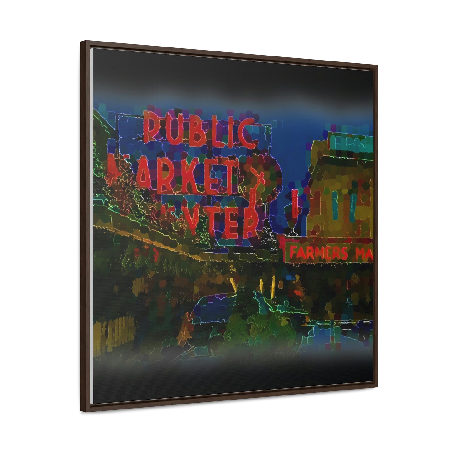 Gallery Canvas Wraps, Square Frame ... PPM: Pike Place Market ... Original Work ... Winter 2022 ...