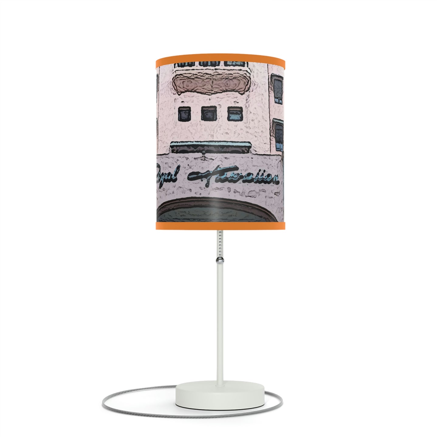 Lamp on a Stand, US|CA plug ...  "La Grande Entree" At: 'The Pink Palace' ... The Royal Hawai'ian ... Honolulu, HI ... '27Oct2014' ... Original Works ...