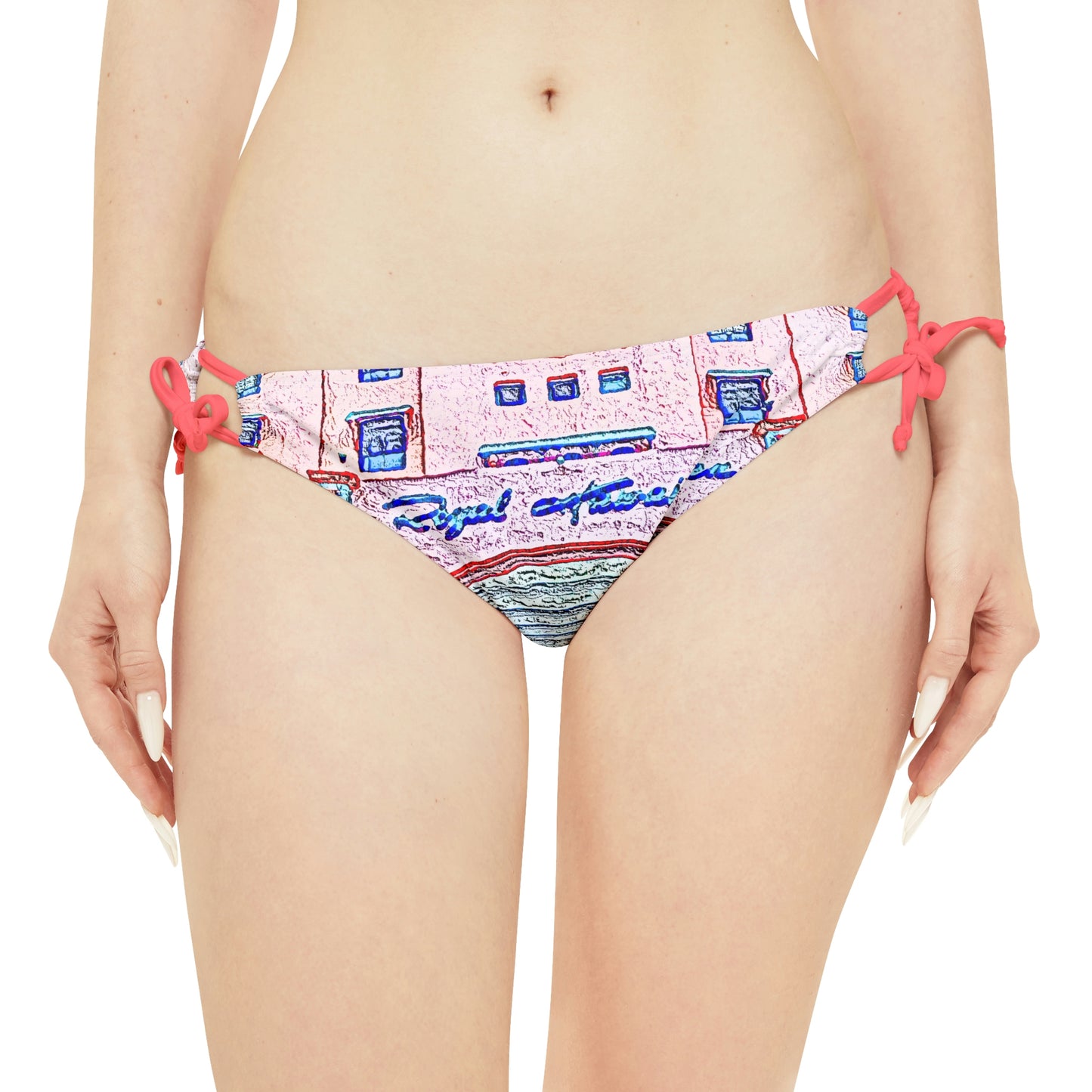 Strappy Bikini Set ... "La Grande Entree" At: 'The Pink Palace' ... The Royal Hawai'ian ... Honolulu, HI ... '27Oct2014' ... Original Works ...