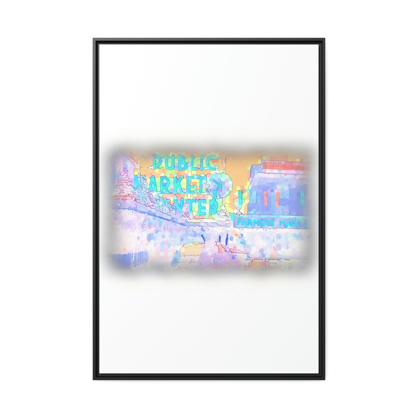 Matte Canvas, Black Frame ... PPM: Pike Place Market ... Original Work ... Winter 2022 ...