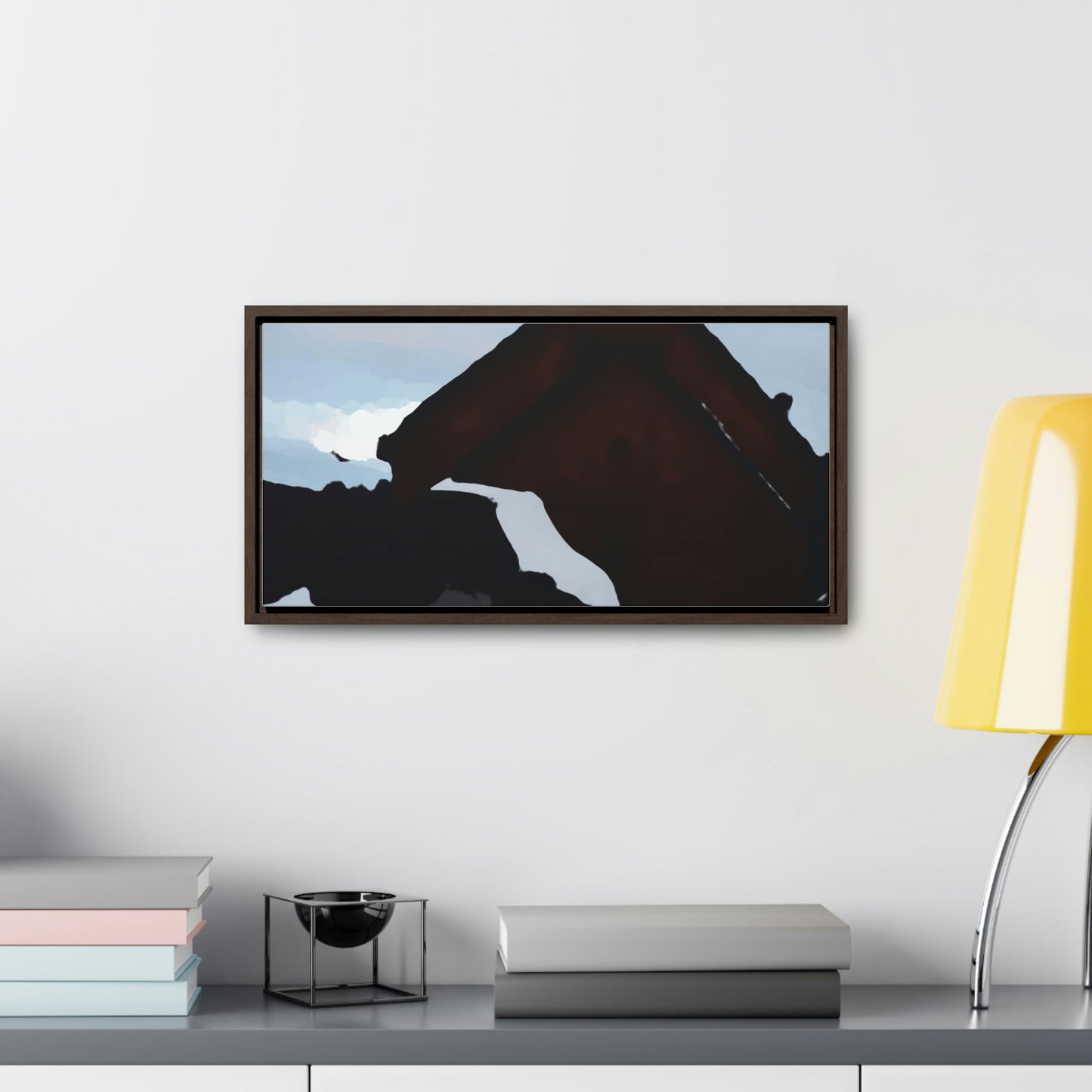 Gallery Canvas Wraps, Horizontal Frame ... After An Intense Snow Storm ... 'Digging Out' ... A Vehicle & Cabin "In The Mountains" ... March 2023 ... Original Works ...