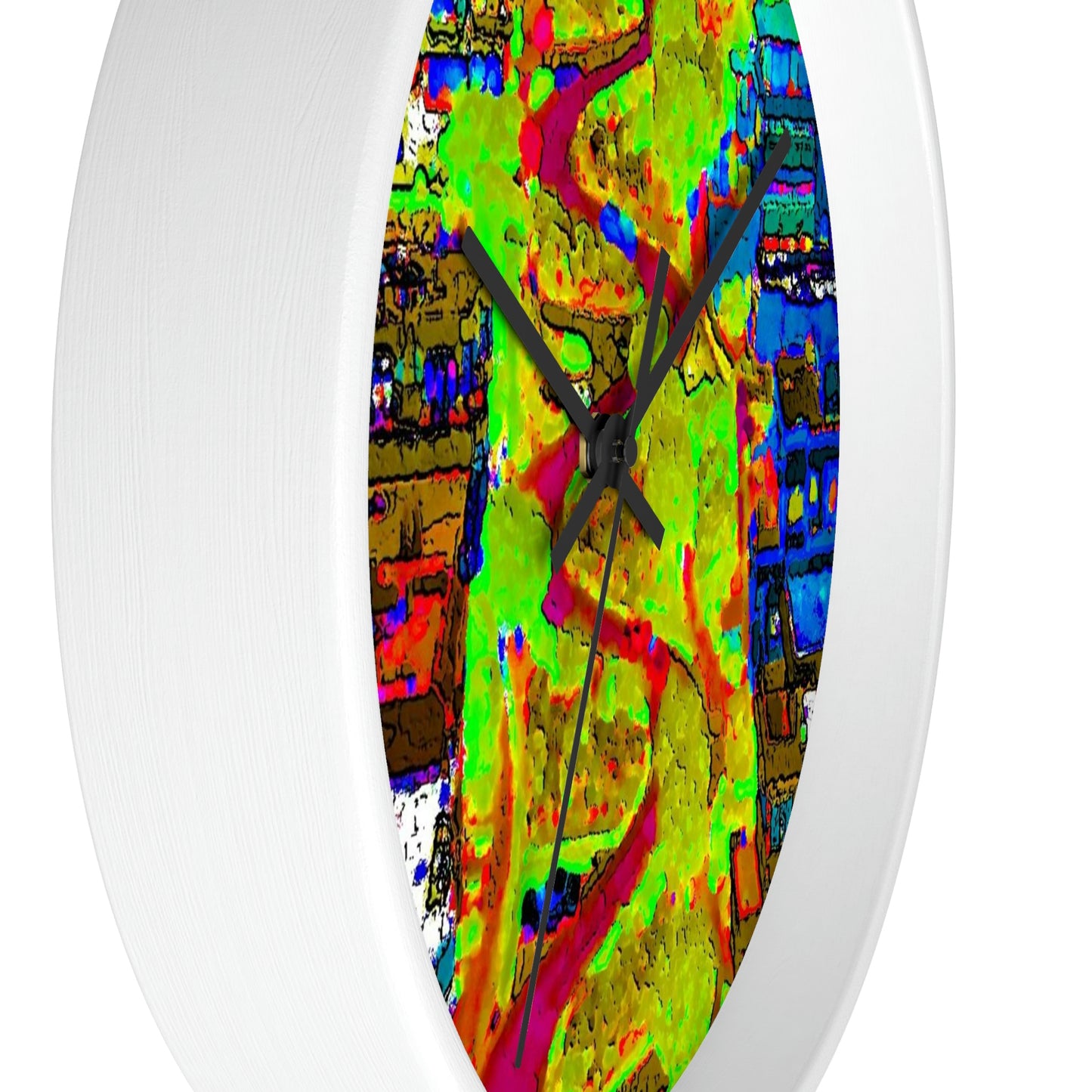 Wall clock ... A Crazy Street ... 'Eight Winding Curve-Switchbacks' ... "Lombard Street, San Francisco, CA' ... Family Archives: 1970's ... Original Works ...