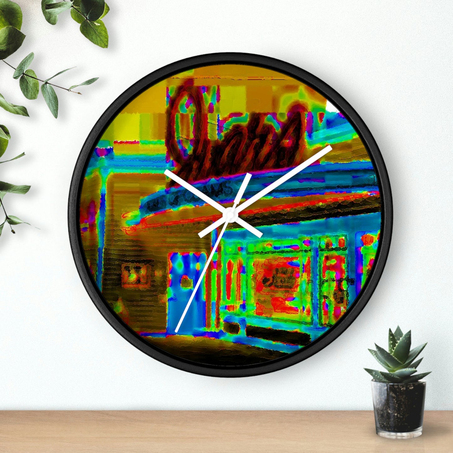 Wall clock ...  In-A-Hurry & Stressed? ... Remember: Keep "Clam" ... Clam_Happy ...  'Ivars: Seattle Waterfront' ... Personal Archives ... Original Works ...