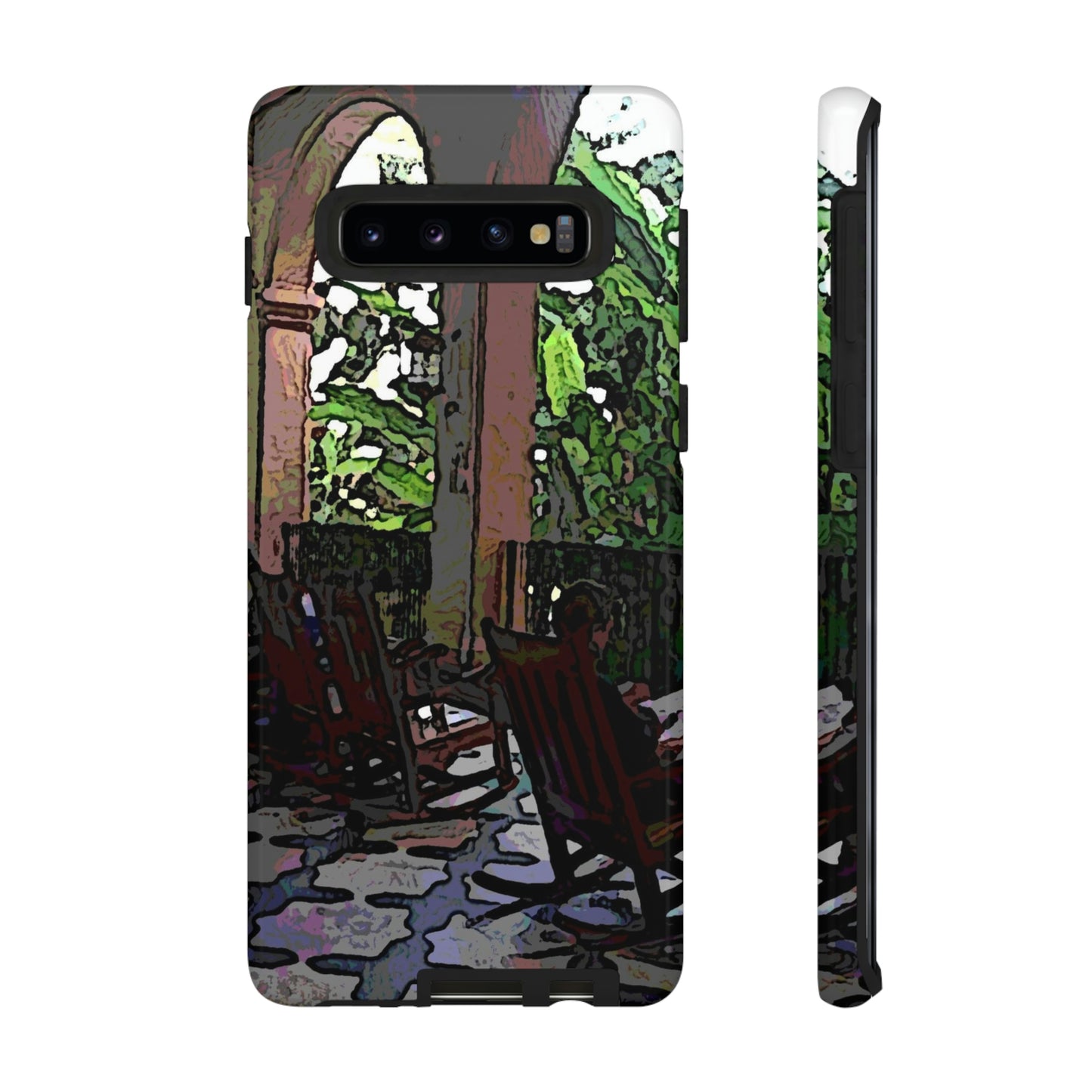 Tough Cases ... Lanai & Rocking Chairs At: 'The Pink Palace' ... The Royal Hawai'ian ... Honolulu, HI ... '27Oct2014' ... Original Works ...
