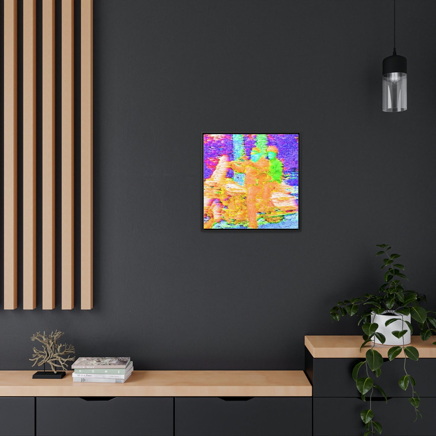 Gallery Canvas Wraps, Square Frame ...  "And 'I' Left His Dead A_s There By The Side-of-The-Road" ... Original Works ... (Grateful Dead: Me-And-My-Uncle)
