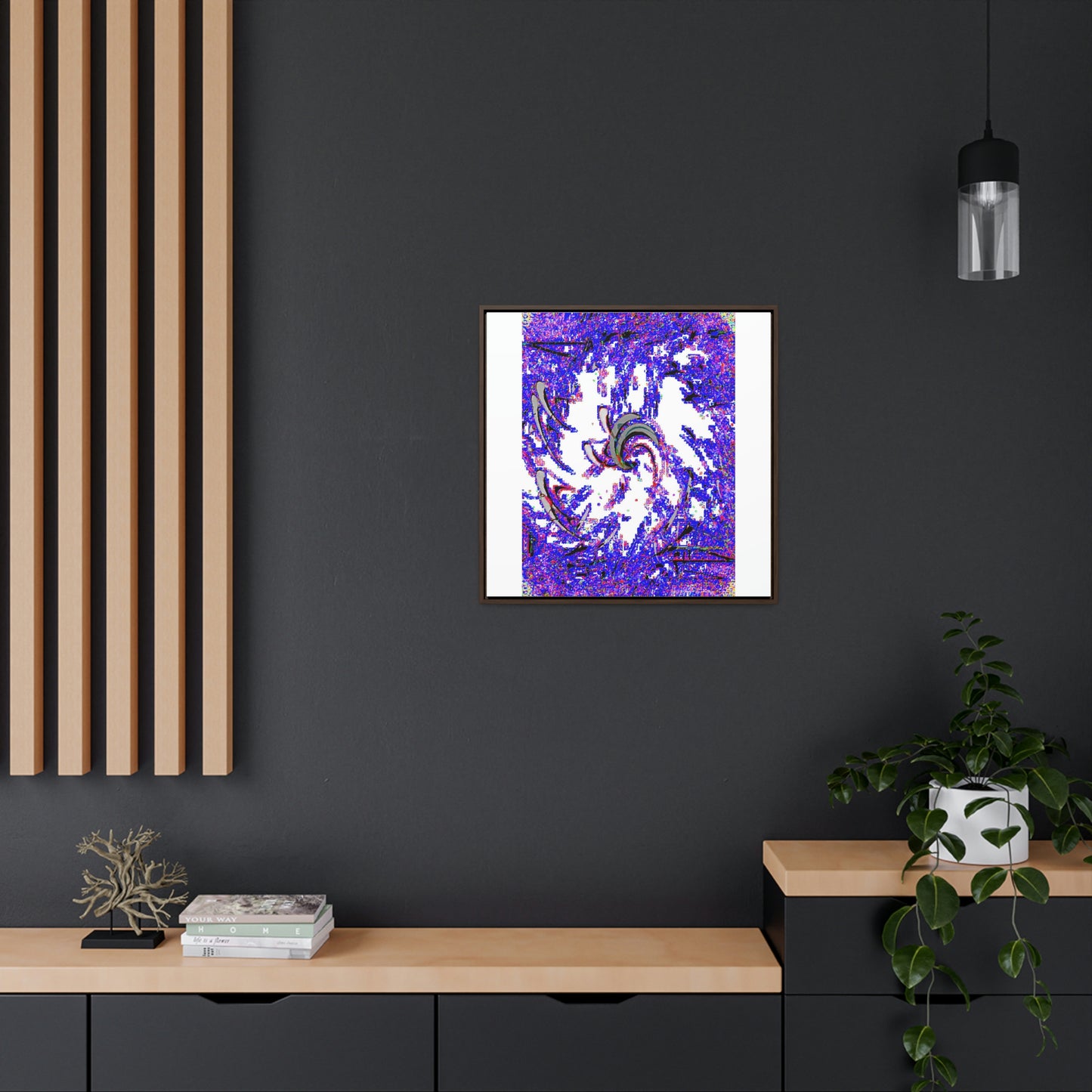 Gallery Canvas Wraps, Square Frame ... "Waning Moon" ... Central Idaho ... October 2022 ... Rendering Time: 22 Hours ... Original Works ...