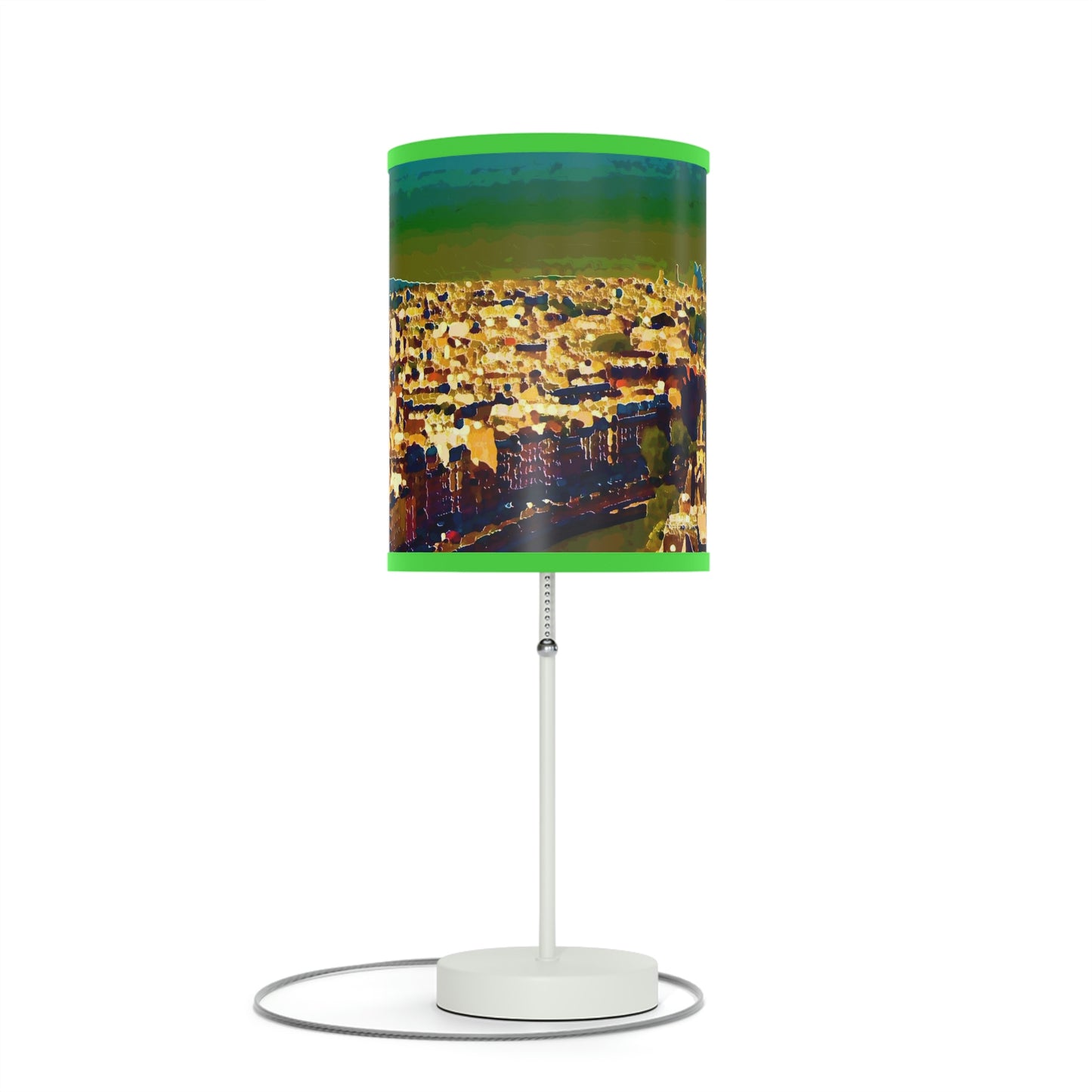 Lamp on a Stand, US|CA plug ... Au Paris ... "Along The River Seine" ... Barbara Joan Bonnel-Holt: 1972 ... Original Works ...