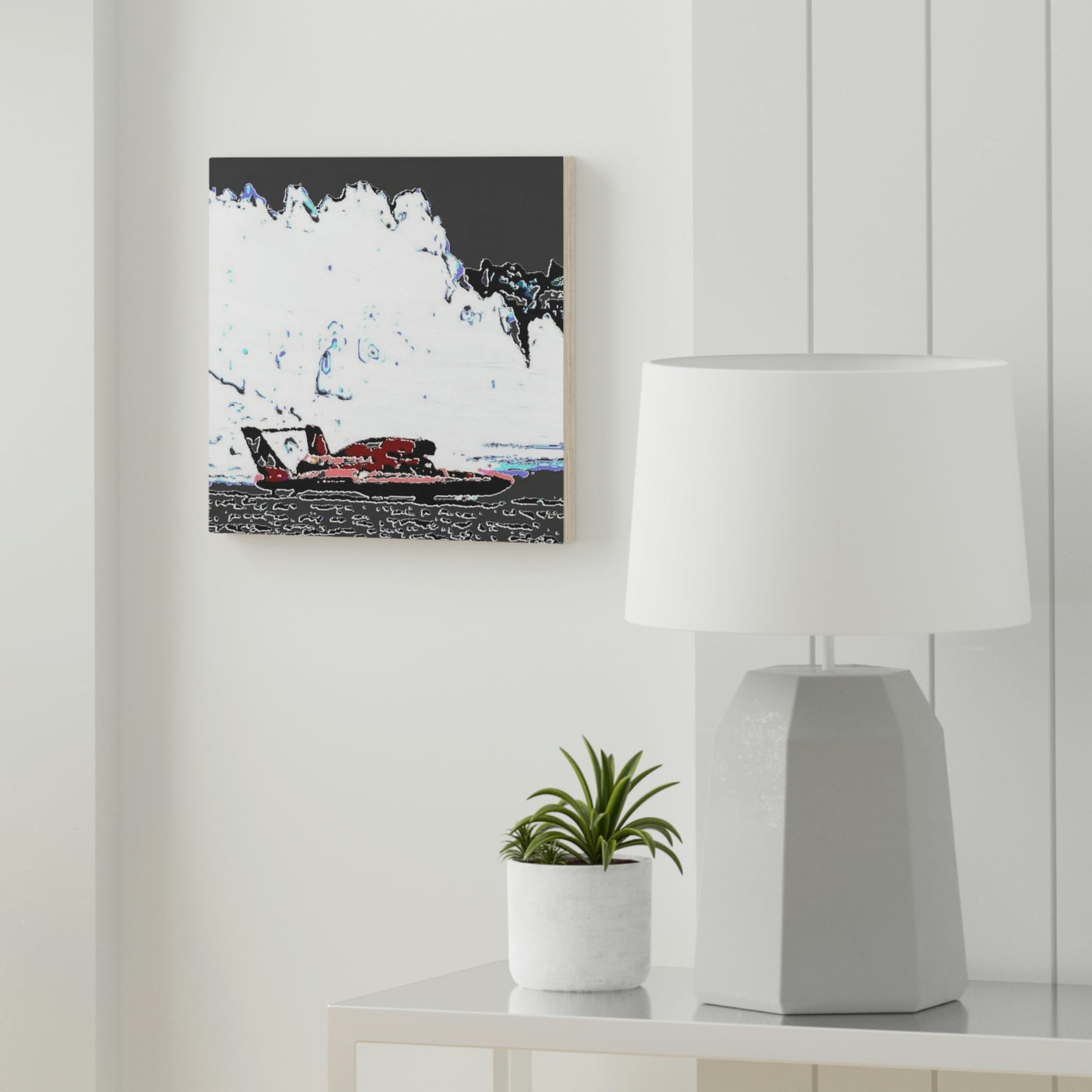 Wood Canvas ...  Seattle Columbia Cup On Lake Washington ... "Dave Wilcox Heads For The Win" ... Associate Gift-Photo ... Original Works ...