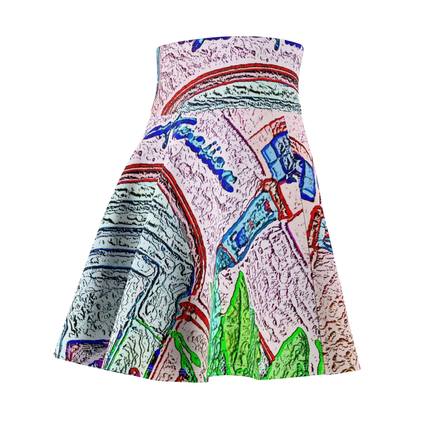 Women's Skater Skirt ... "La Grande Entree" At: 'The Pink Palace' ... The Royal Hawai'ian ... Honolulu, HI ... '27Oct2014' ... Original Works ...