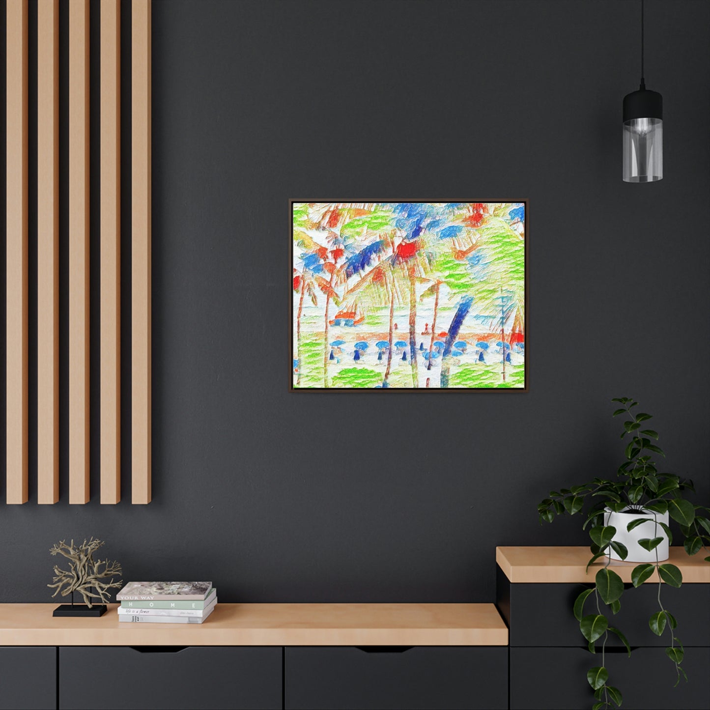 Gallery Canvas Wraps, Horizontal Frame ... "The Royal Hawai'ian: Waikiki Beach_Beach" ... Honolulu, HI ... Ocotber 2014 (Halloween) ... Original Works ...