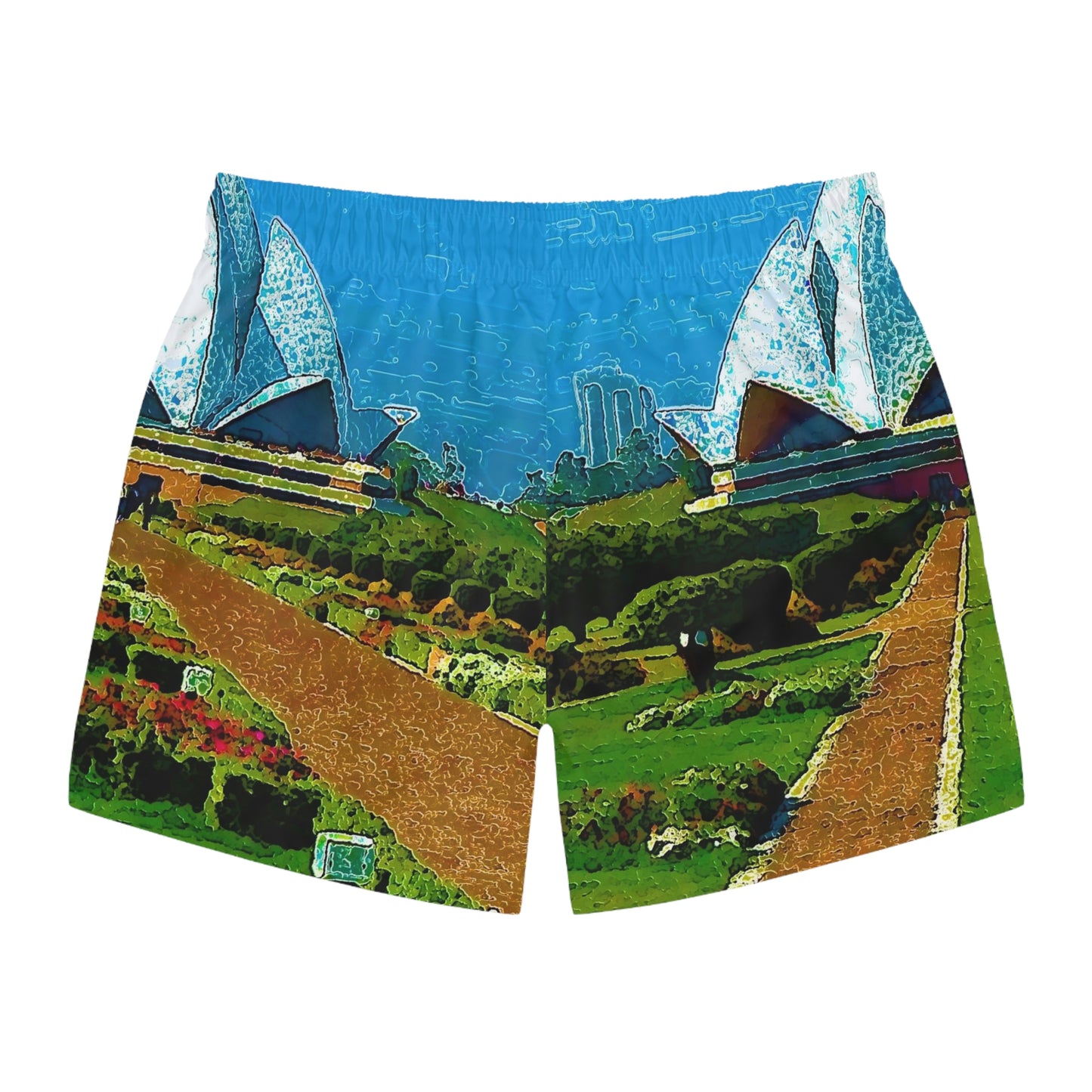 Swim Trunks ... 'Bahai'i House-Of-Worship' ... "Lotus Temple: Delhi, India, 2008" ... Original Works ...