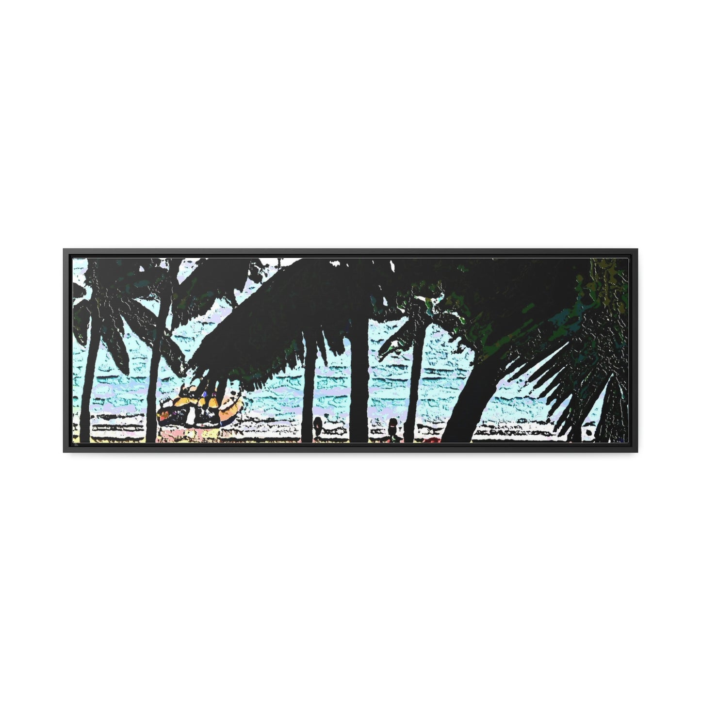 Gallery Canvas Wraps, Horizontal Frame ... "A Beautiful Beach Amongst The Palms" ... The Outrigger Waikiki, Honolulu, Oahu ... Original Works ...