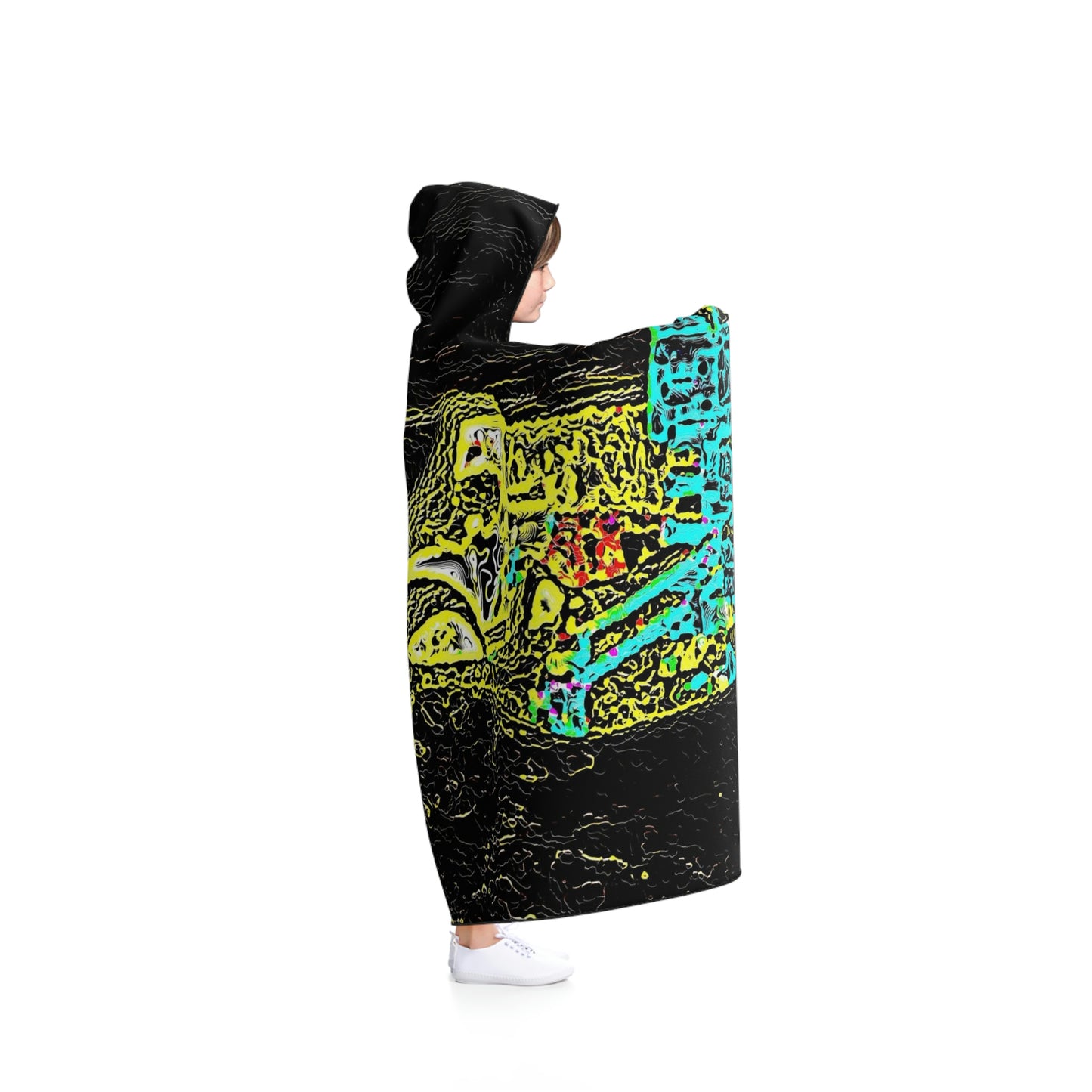 Hooded Blanket ...  "Snow Vehicle In Snow Storm At-Rest" ... Circa 12Mar23 ... Central Idaho ... 18-Hours Rendering Time: Original Works ...