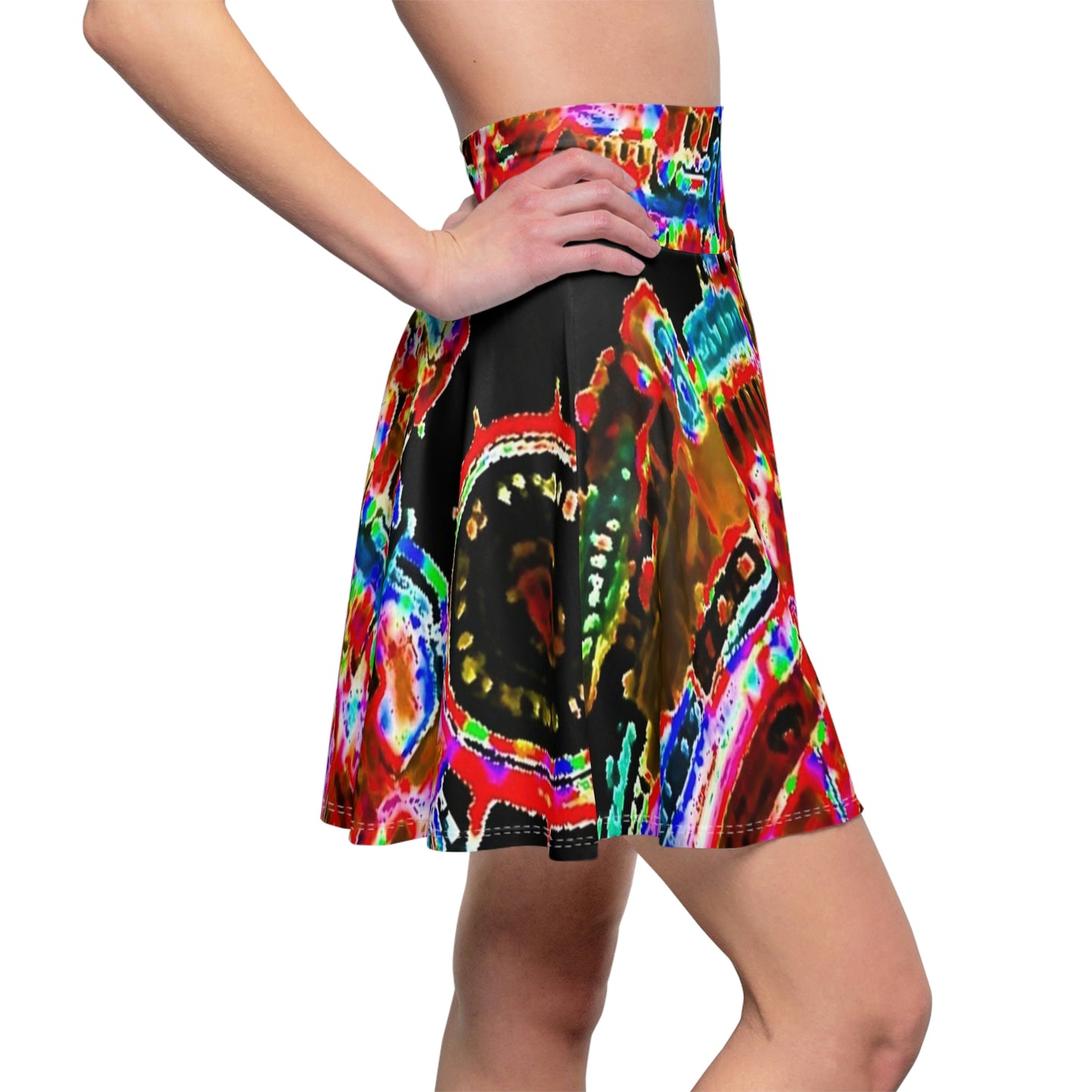 Women's Skater Skirt ... "No.9 Fishermen's Grotto - Fishermen's Wharf, SF, California" ... Family Archives: 1970's ... Original Works ...