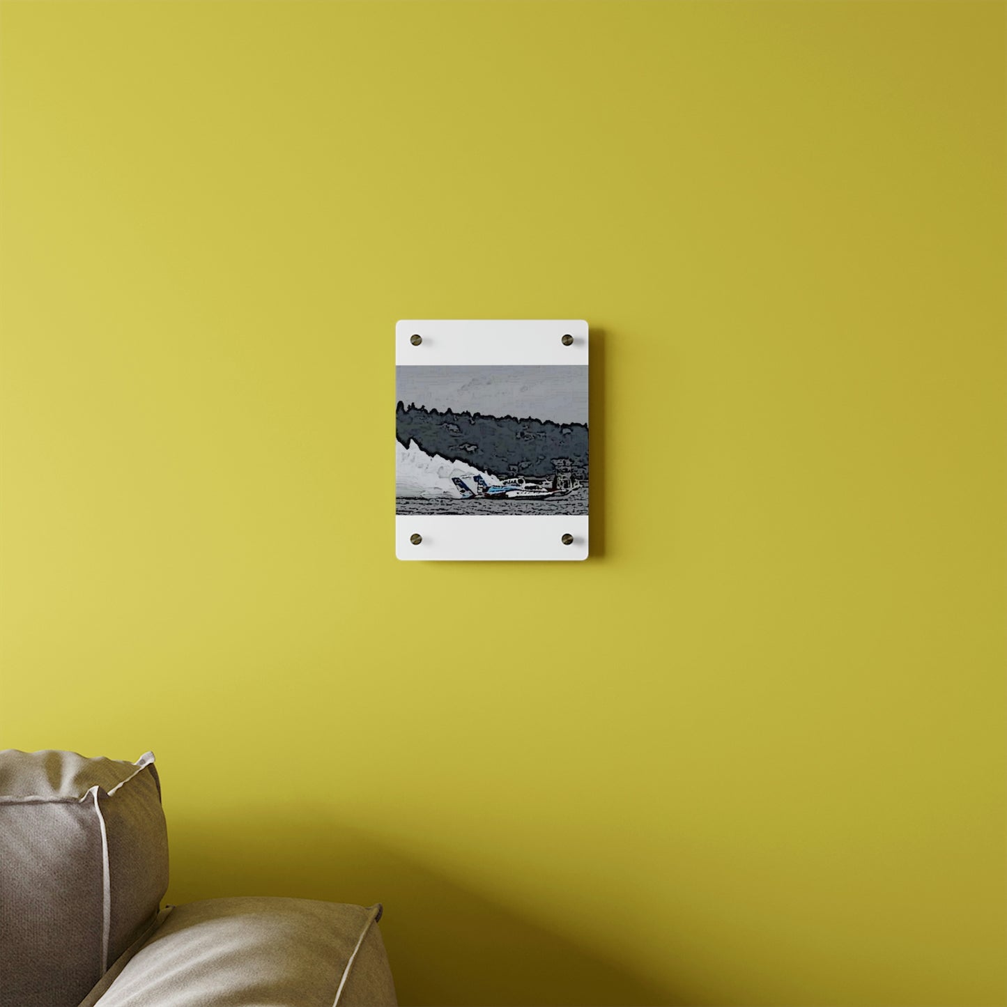 Acrylic Wall Art Panels ... Seattle Columbia Cup On Lake Washington ... "Dave Wilcox Heads For The Win" ... Associate Gift-Photo ... Original Works ...