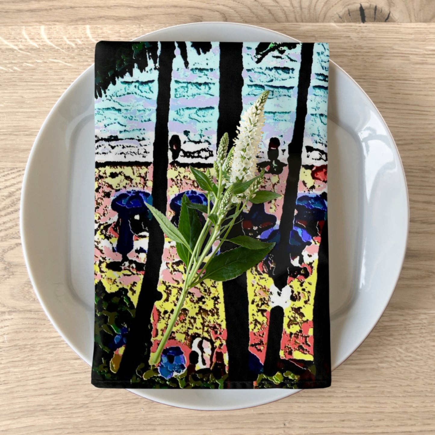 Napkins ... "A Beautiful Beach Amongst The Palms" ... The Outrigger Waikiki, Honolulu, Oahu ... Original Works ...