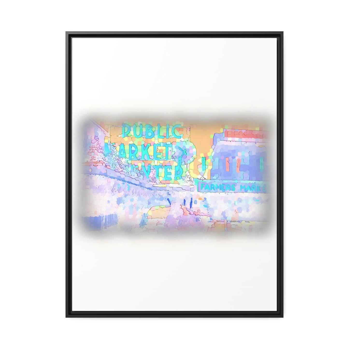 Matte Canvas, Black Frame ... PPM: Pike Place Market ... Original Work ... Winter 2022 ...
