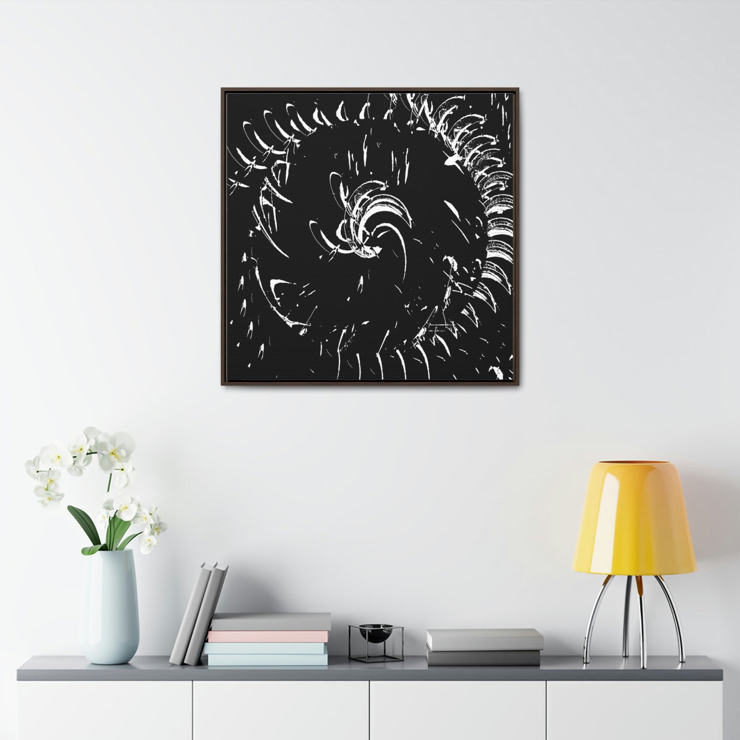 Gallery Canvas Wraps, Square Frame ... "Waning Moon" ... Central Idaho ... October 2022 ... Rendering Time: 22 Hours ... Original Works ...