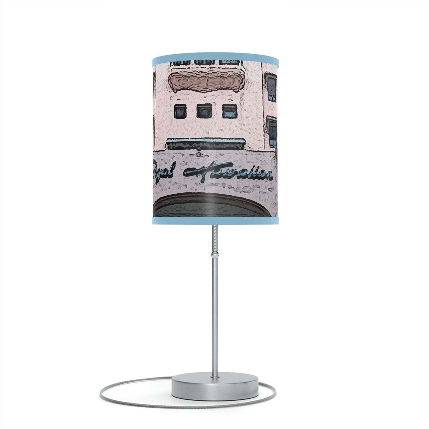 Lamp on a Stand, US|CA plug ...  "La Grande Entree" At: 'The Pink Palace' ... The Royal Hawai'ian ... Honolulu, HI ... '27Oct2014' ... Original Works ...