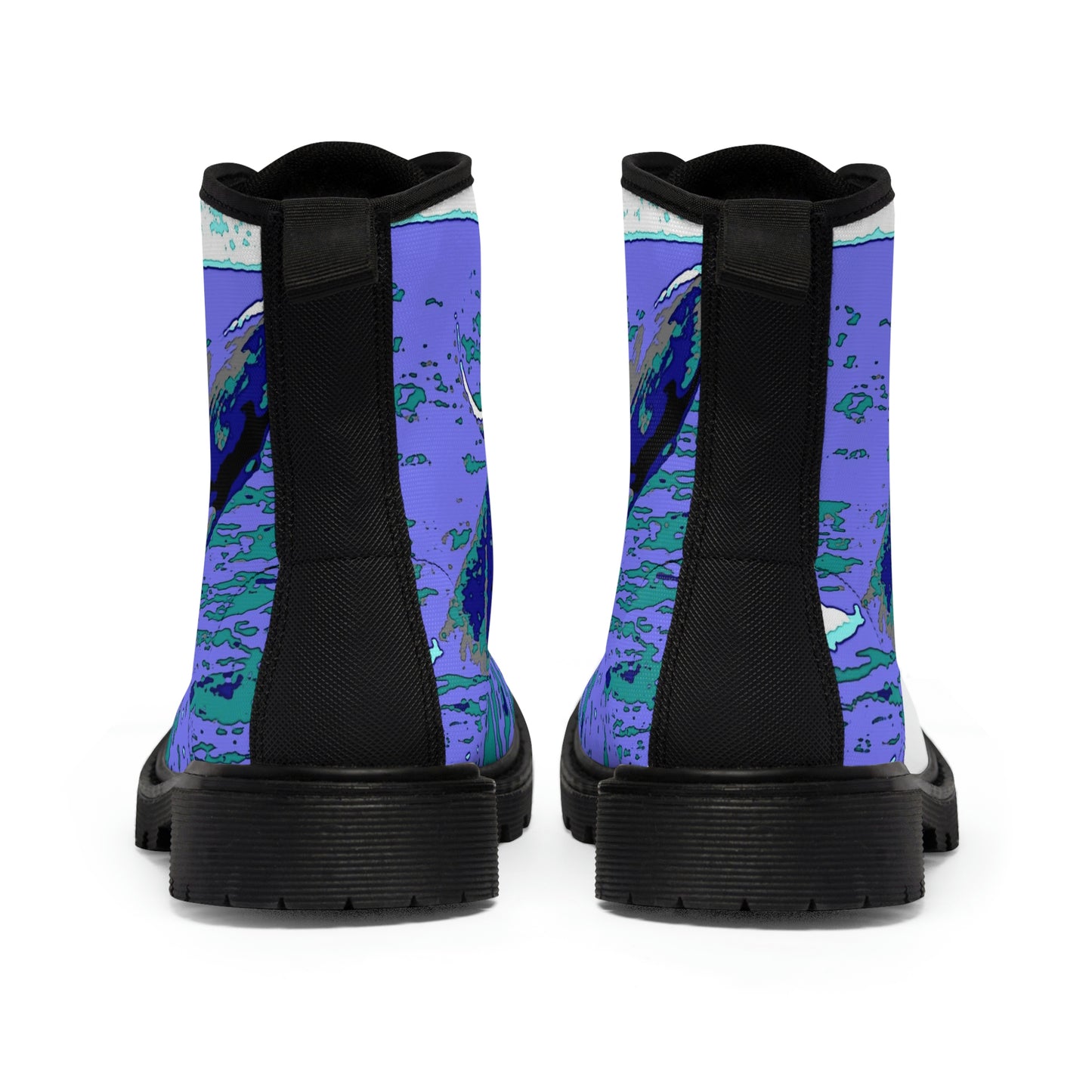 Men's Canvas Boots... Baby Humpback Breaching ... Maui, HI: April 2022 ... "Family Archives: KPH" ... Original Works ...