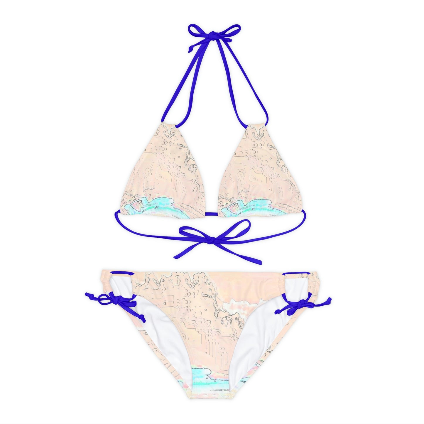 Strappy Bikini Set ... Seattle Columbia Cup On Lake Washington ... "Dave Wilcox Heads For The Win" ... Associate Gift-Photo ... Original Works ...
